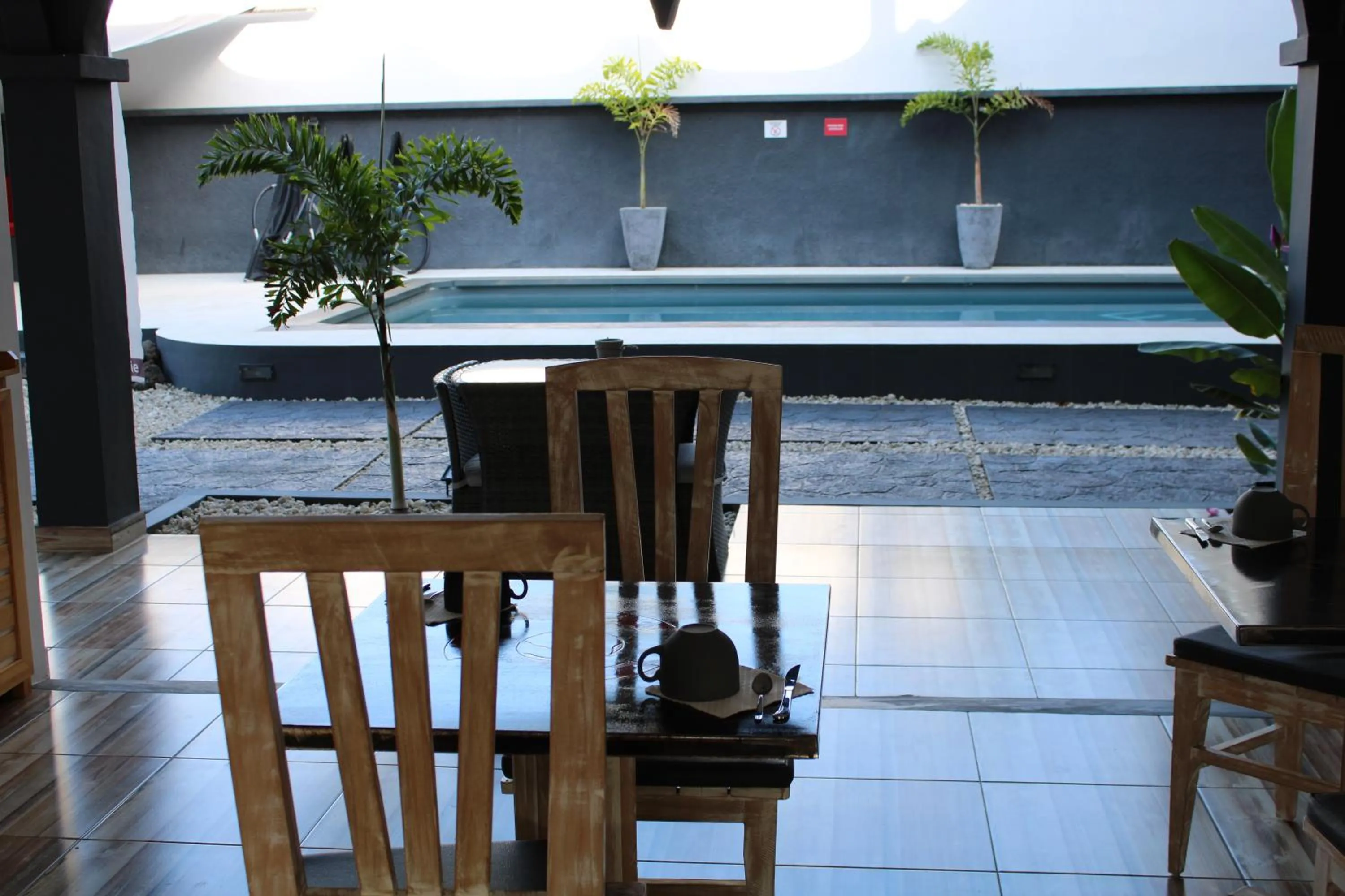 Pool view in Le Pôle