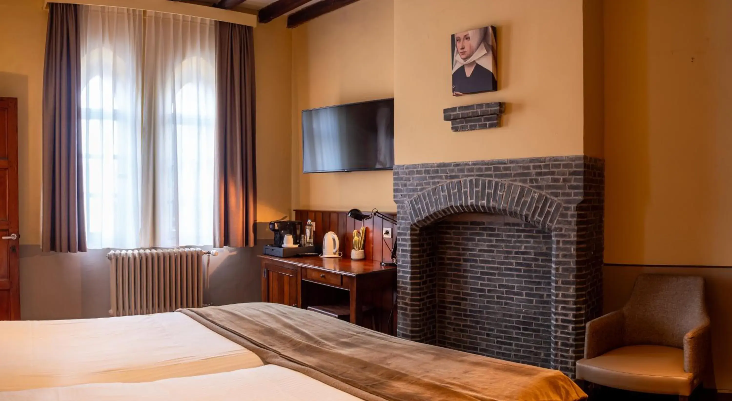 Bed in Hotel Monasterium PoortAckere Ghent Bed in Hotel Monasterium PoortAckere Ghent