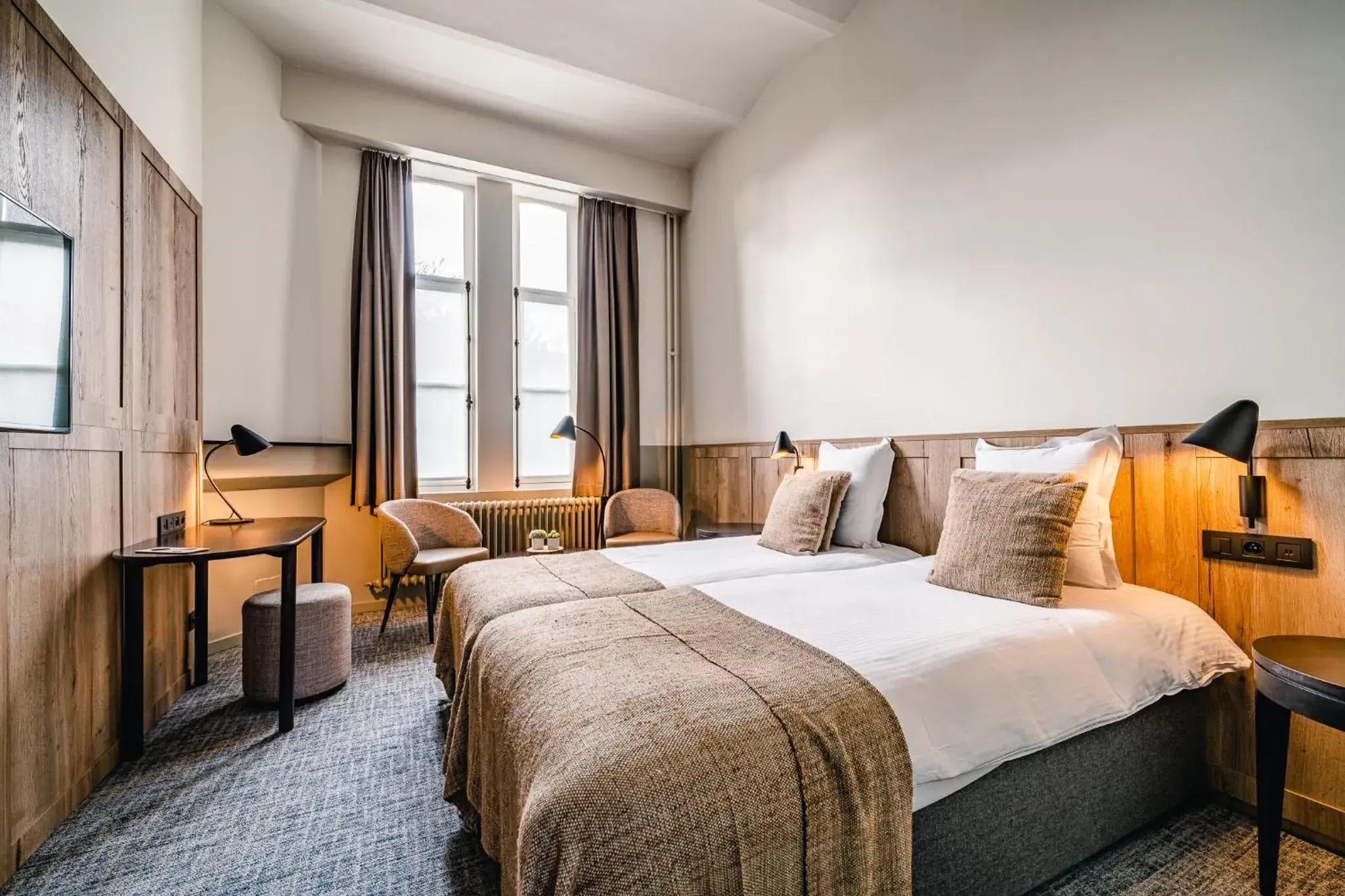 Bed in Hotel Monasterium PoortAckere Ghent Bed in Hotel Monasterium PoortAckere Ghent