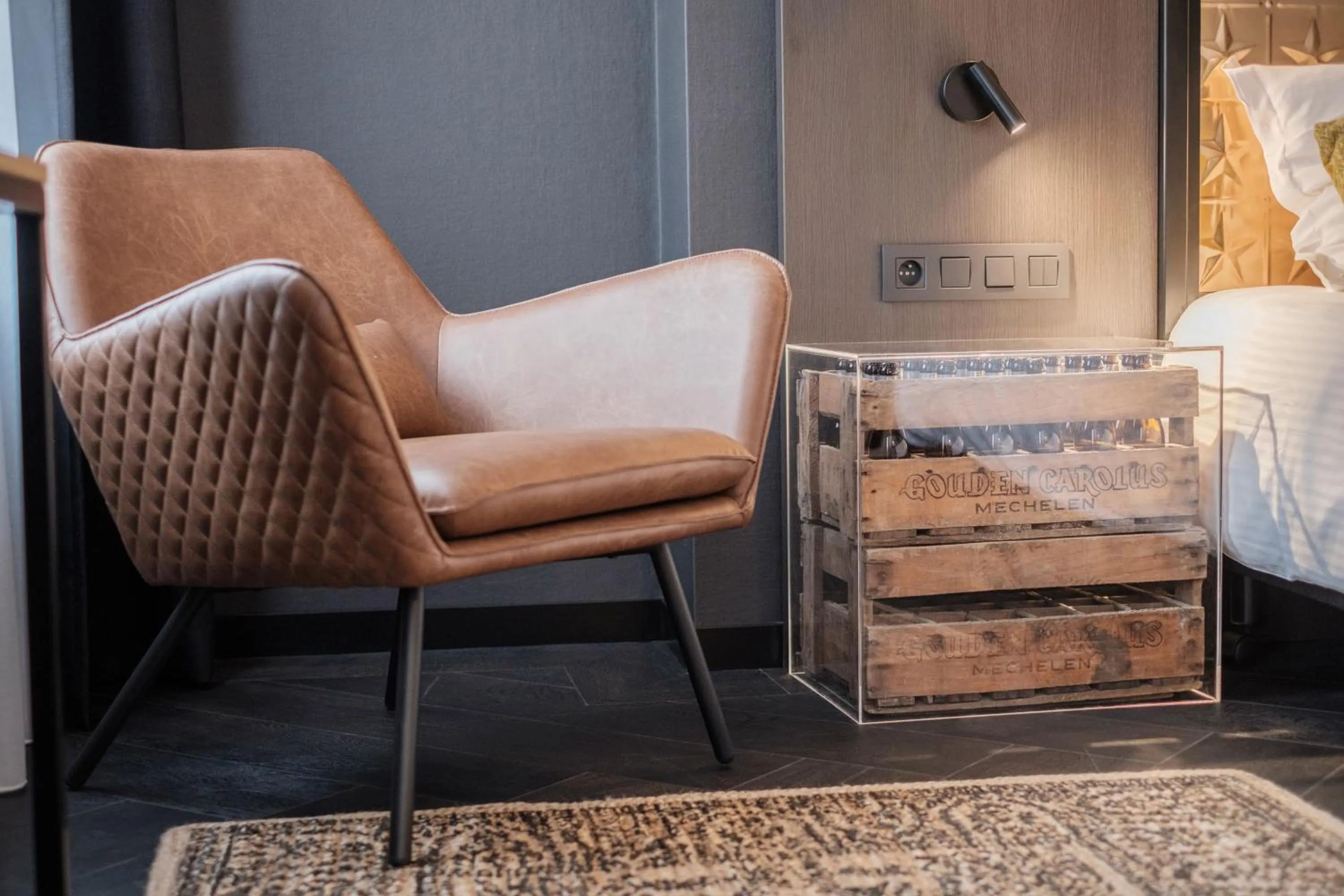 Decorative detail in Hotel Brouwerij Het Anker