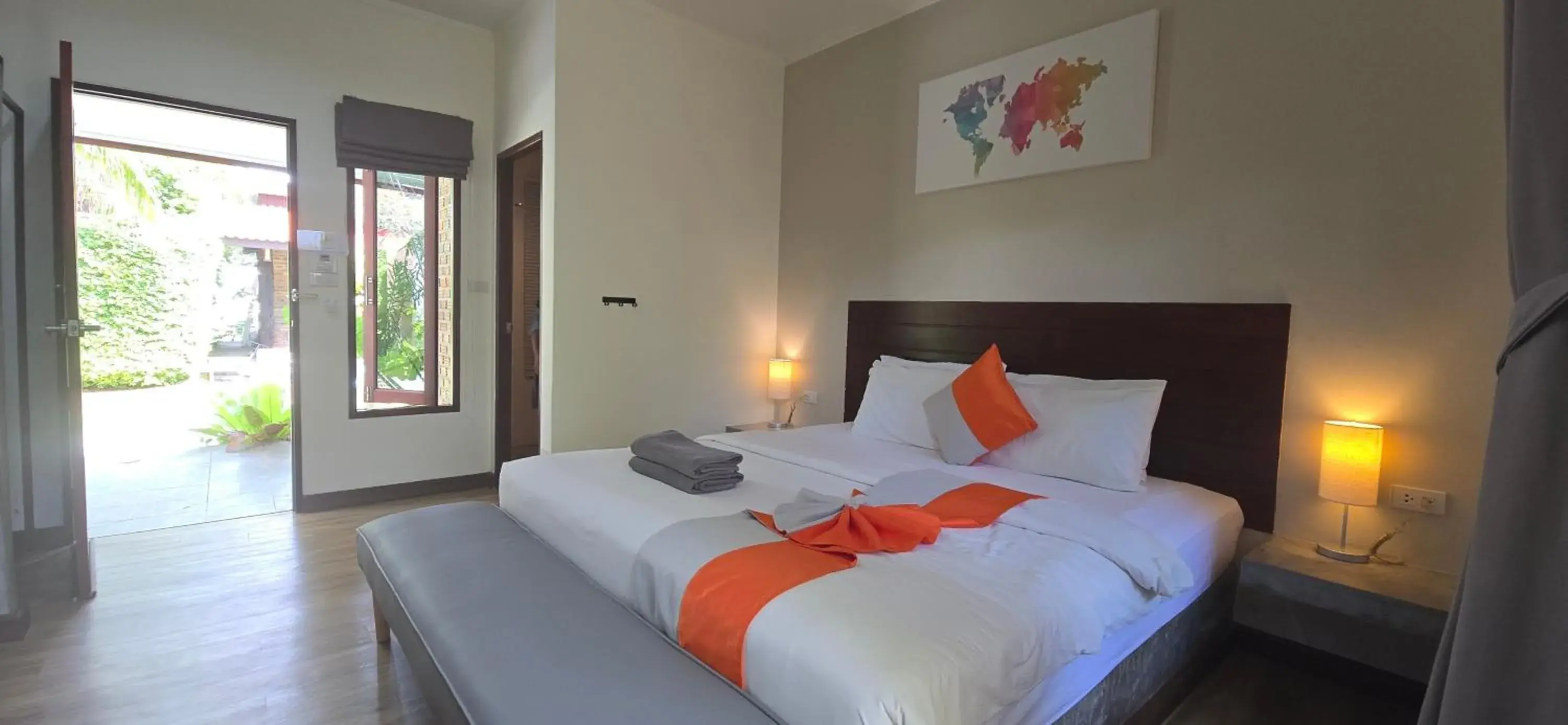 Bed in Baan Suan Rim Klong Resort Bed in Baan Suan Rim Klong Resort