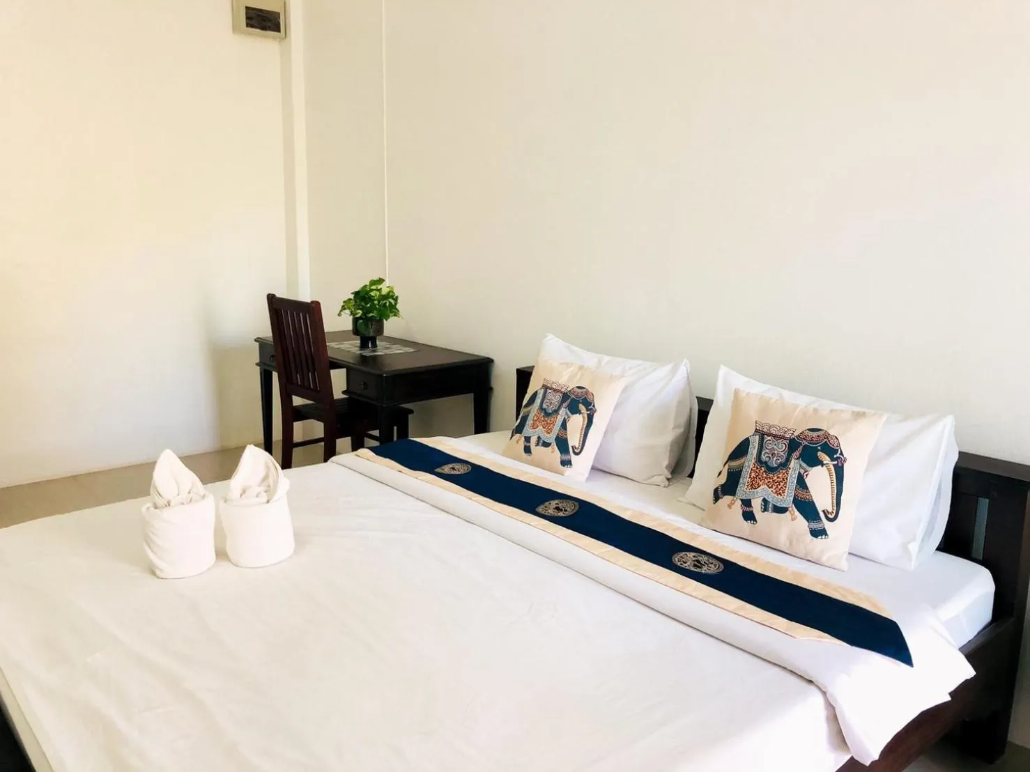 Bed in Baanlugchange Hotel โรงแรมบ้านลูกช้าง