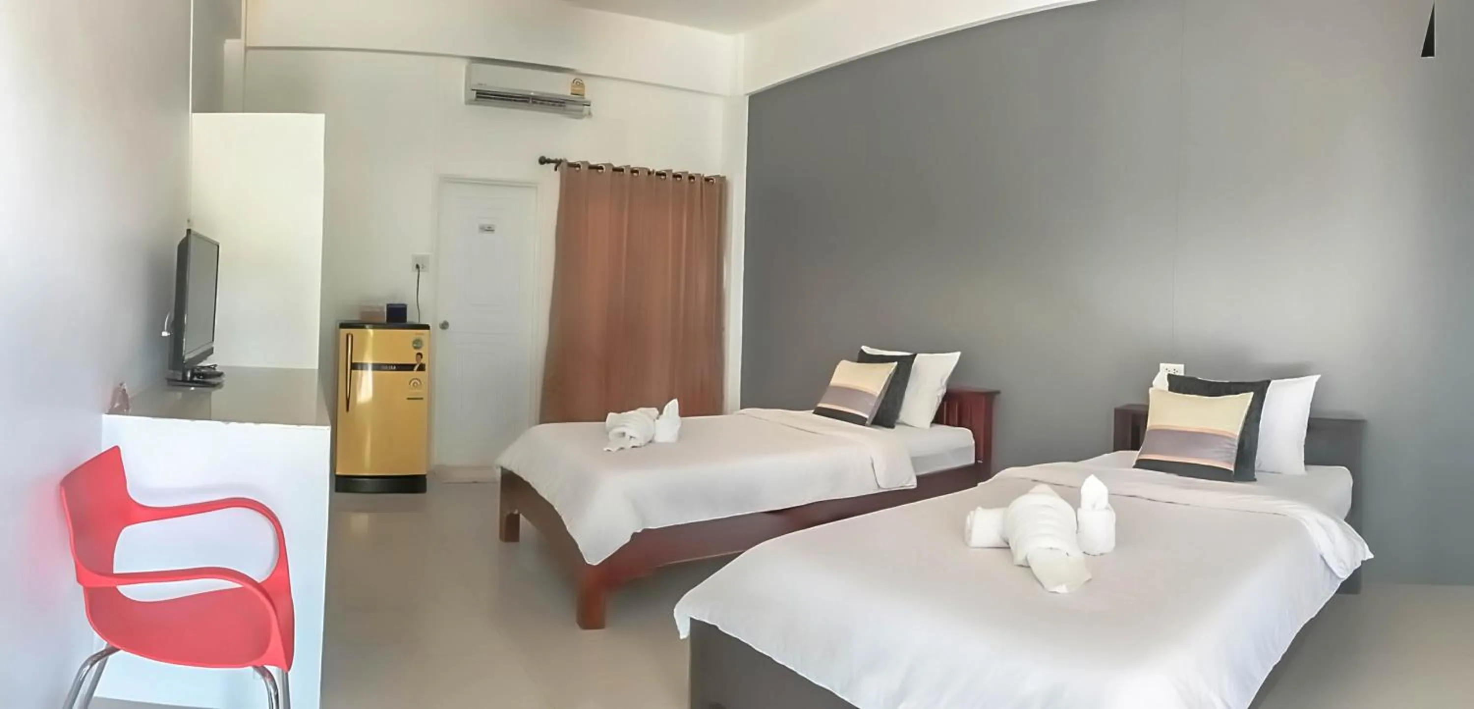 Bed in Baanlugchange Hotel โรงแรมบ้านลูกช้าง