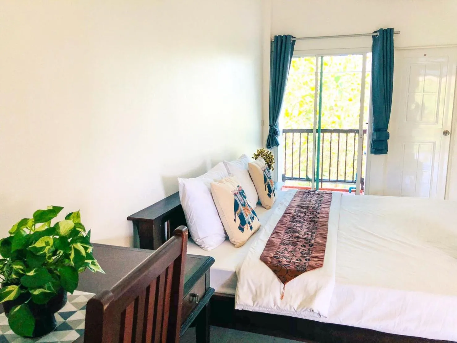 Bed in Baanlugchange Hotel โรงแรมบ้านลูกช้าง