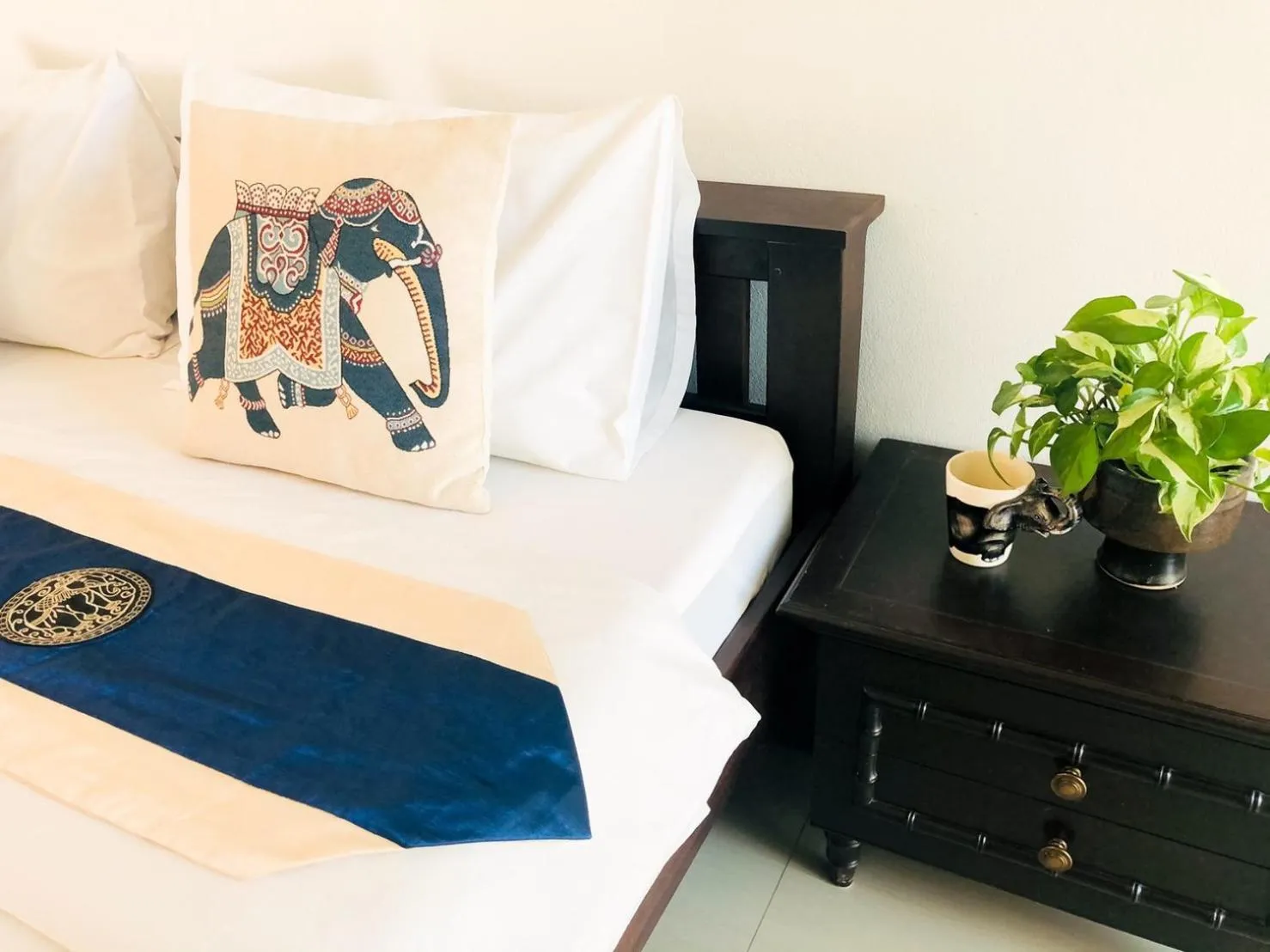 Bed in Baanlugchange Hotel โรงแรมบ้านลูกช้าง