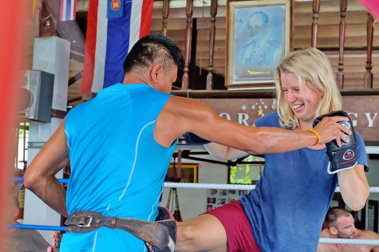 group of guests in Sor Vorapin Muay Thai Home