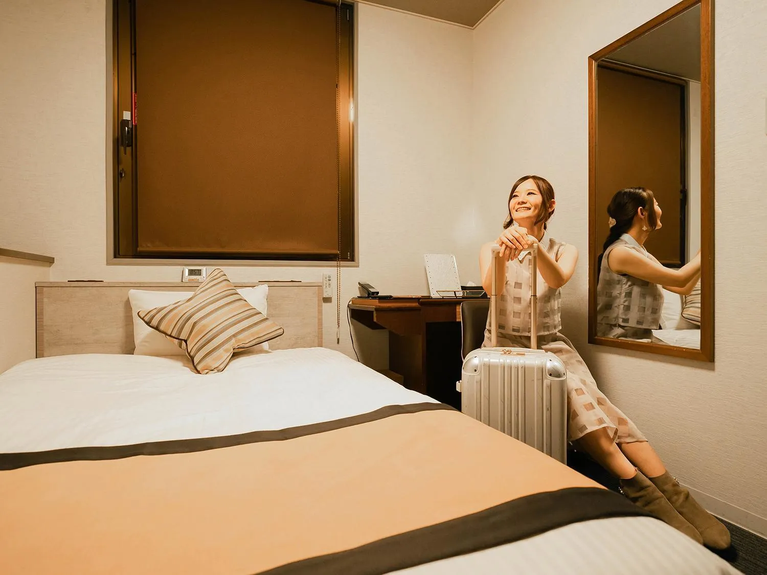 Bed in Hotel AreaOne Nobeoka