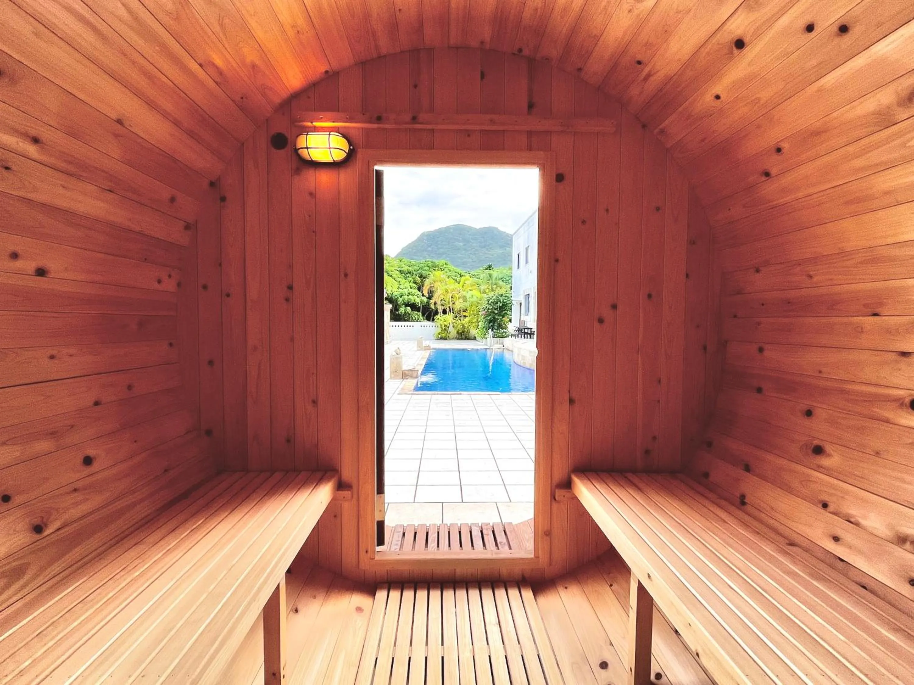 Sauna in Glamping Resort Yokabushi
