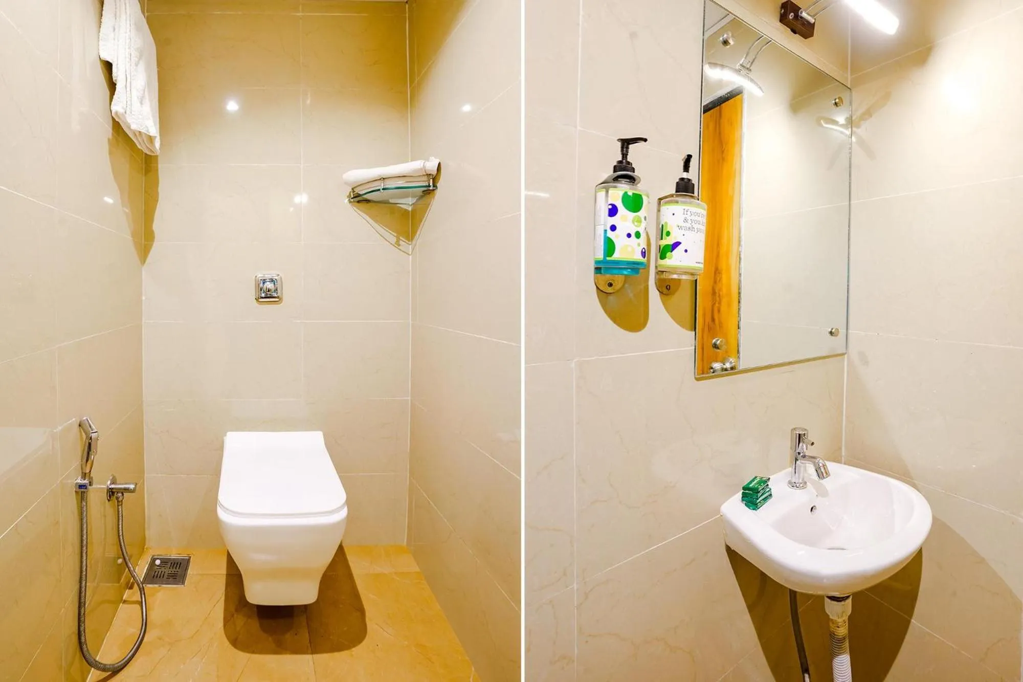 Bathroom in FabHotel Indore Palace