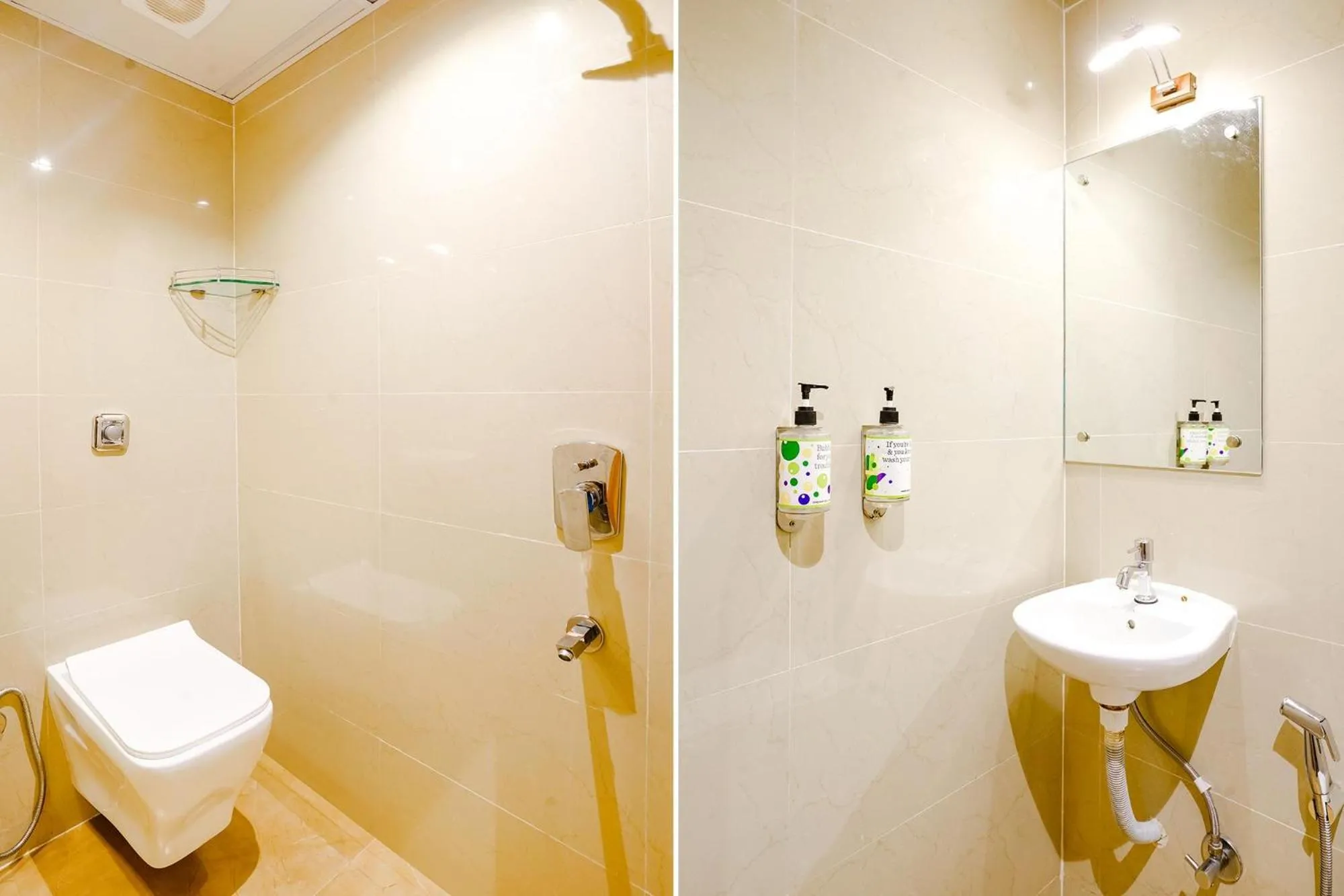 Bathroom in FabHotel Indore Palace