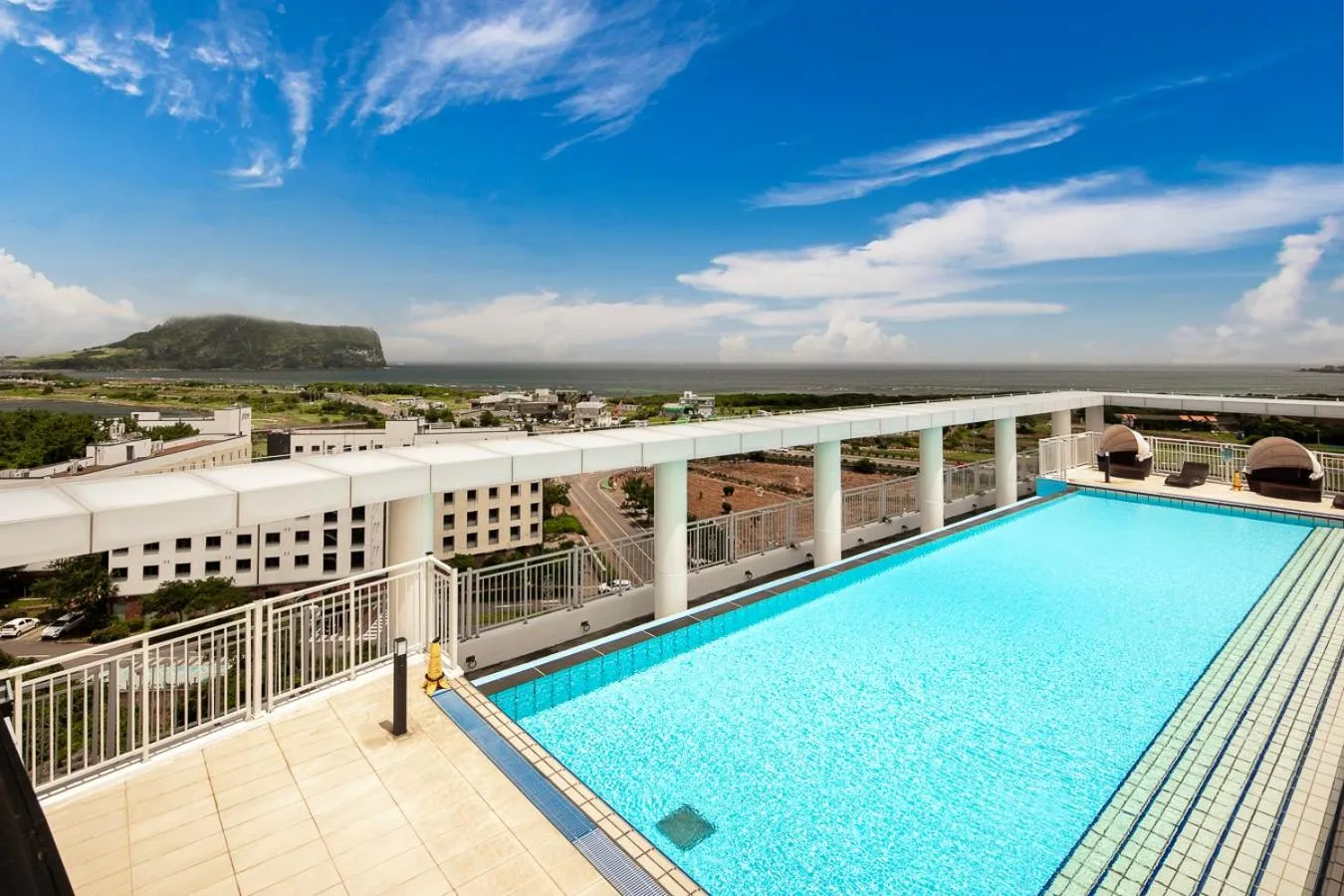 Pool view in The Best Jeju Seongsan