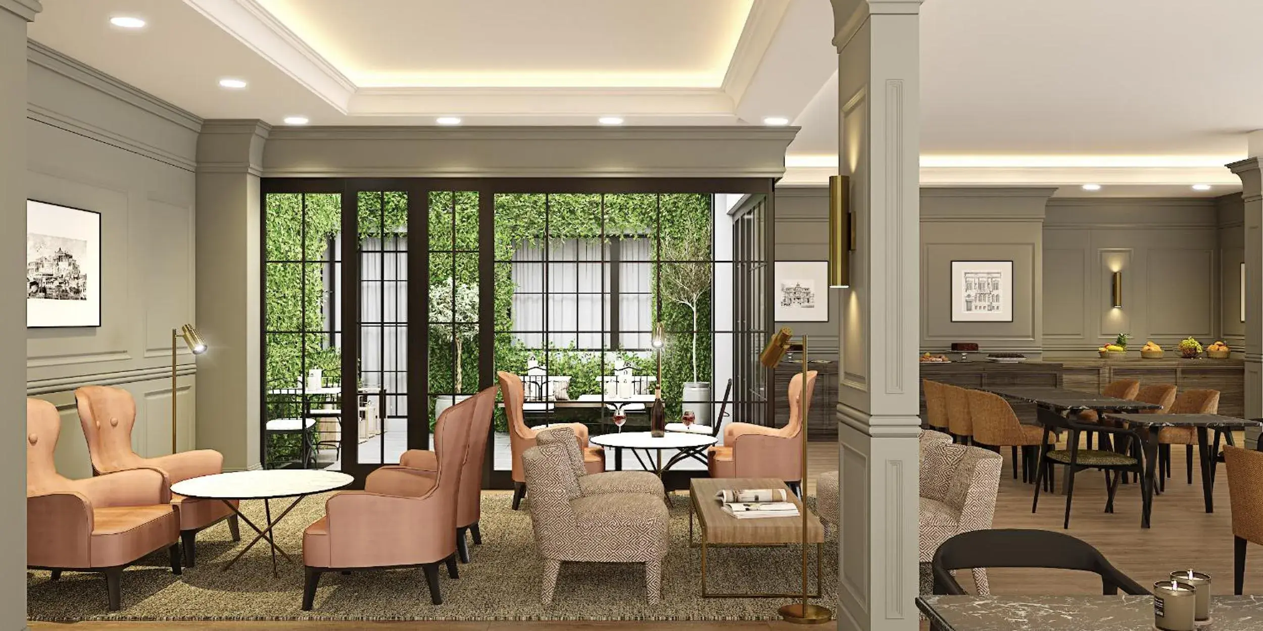 Lounge or bar in Hotel Avenue Louise Brussels Trademark Collection by Wyndham Lounge or bar in Hotel Avenue Louise Brussels Trademark Collection by Wyndham