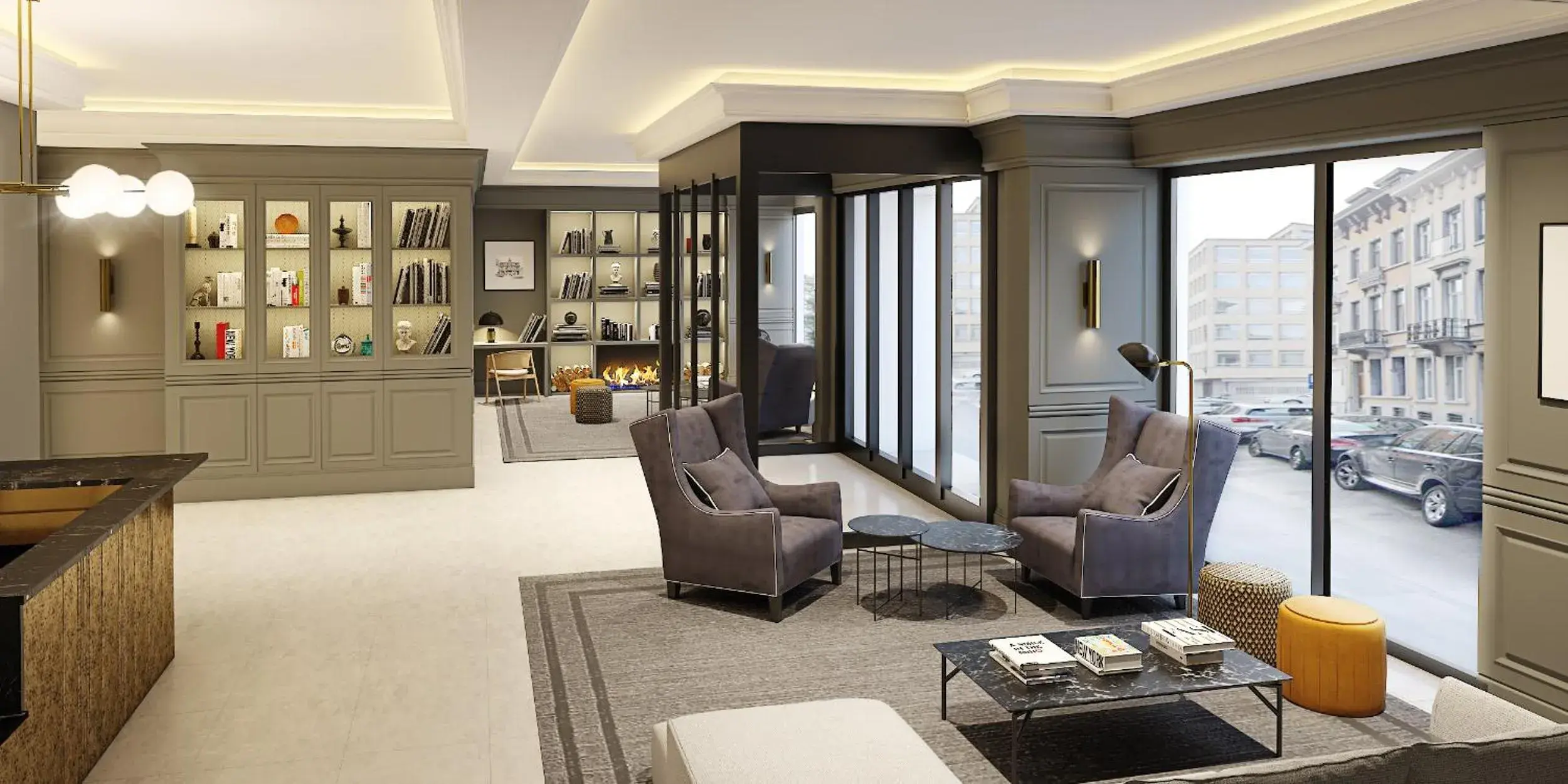 Lobby or reception in Hotel Avenue Louise Brussels Trademark Collection by Wyndham Lobby or reception in Hotel Avenue Louise Brussels Trademark Collection by Wyndham