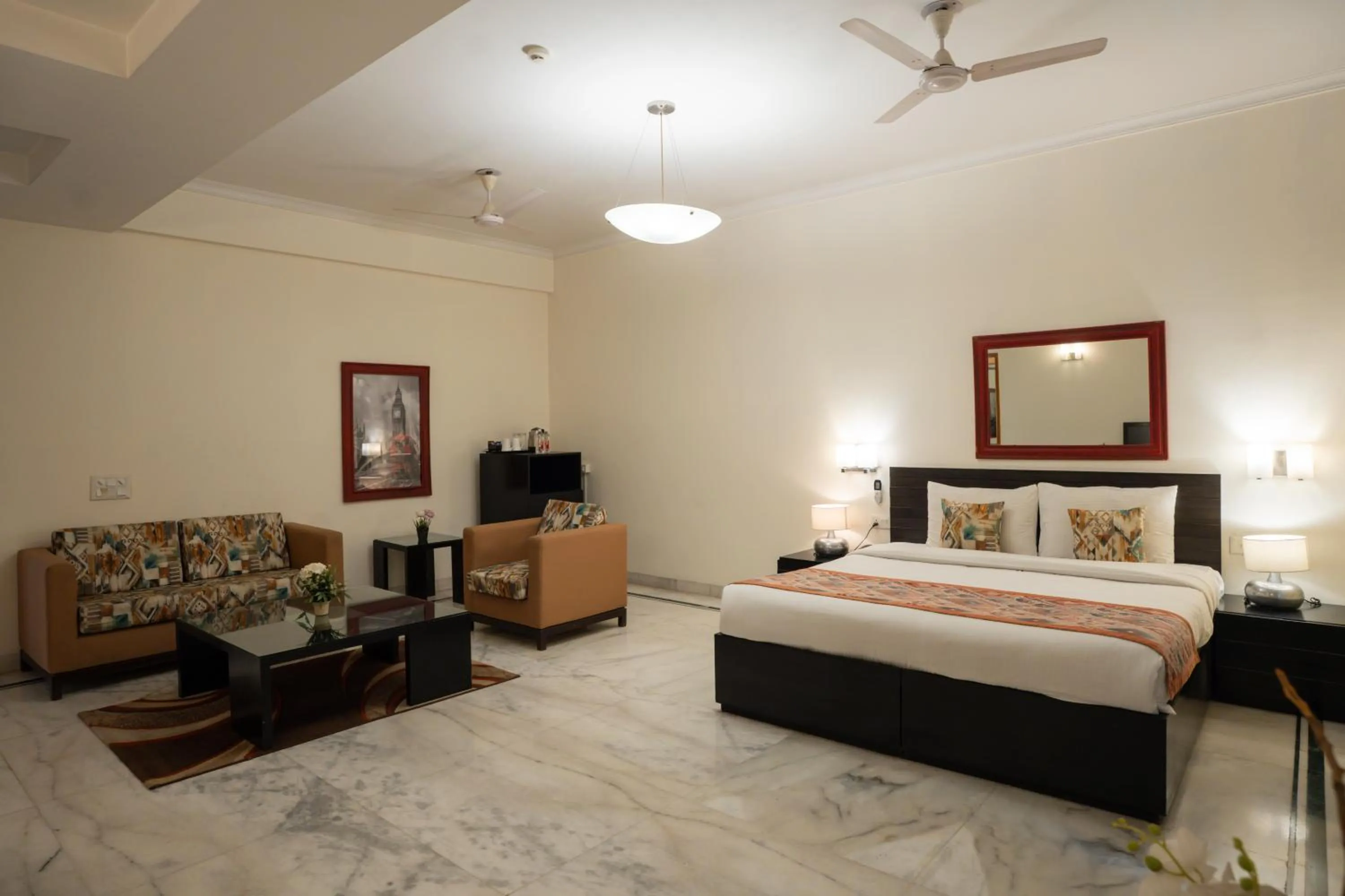 Bed in Ahuja Residency Cyber City I