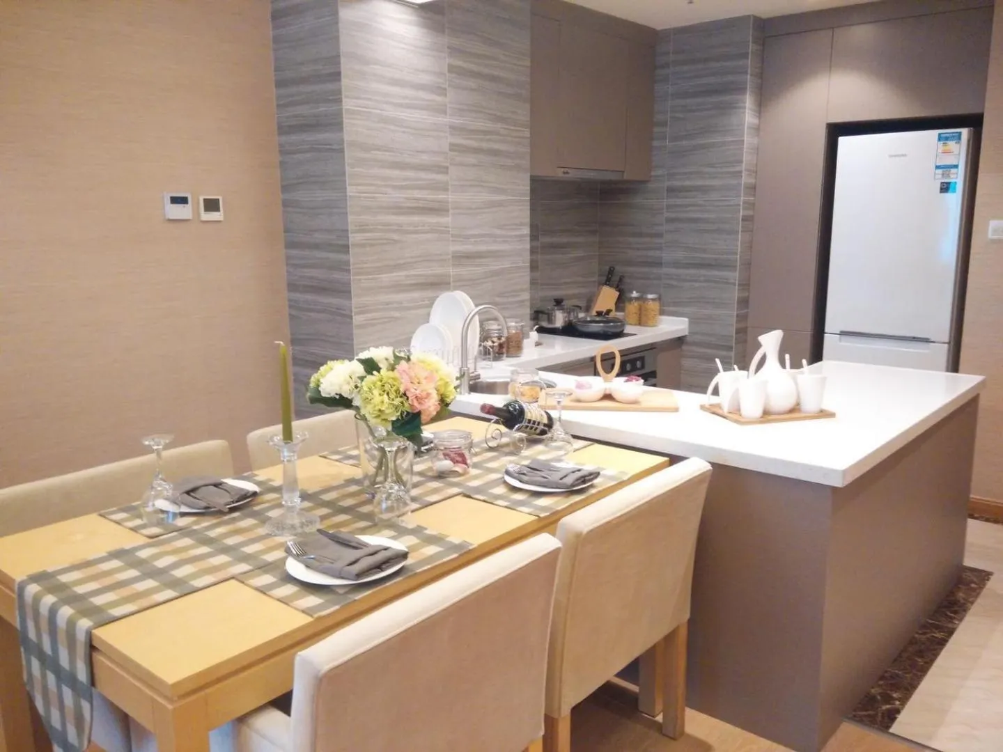 kitchen in Ariva Tianjin Zhongbei Hotel & Serviced Apartment