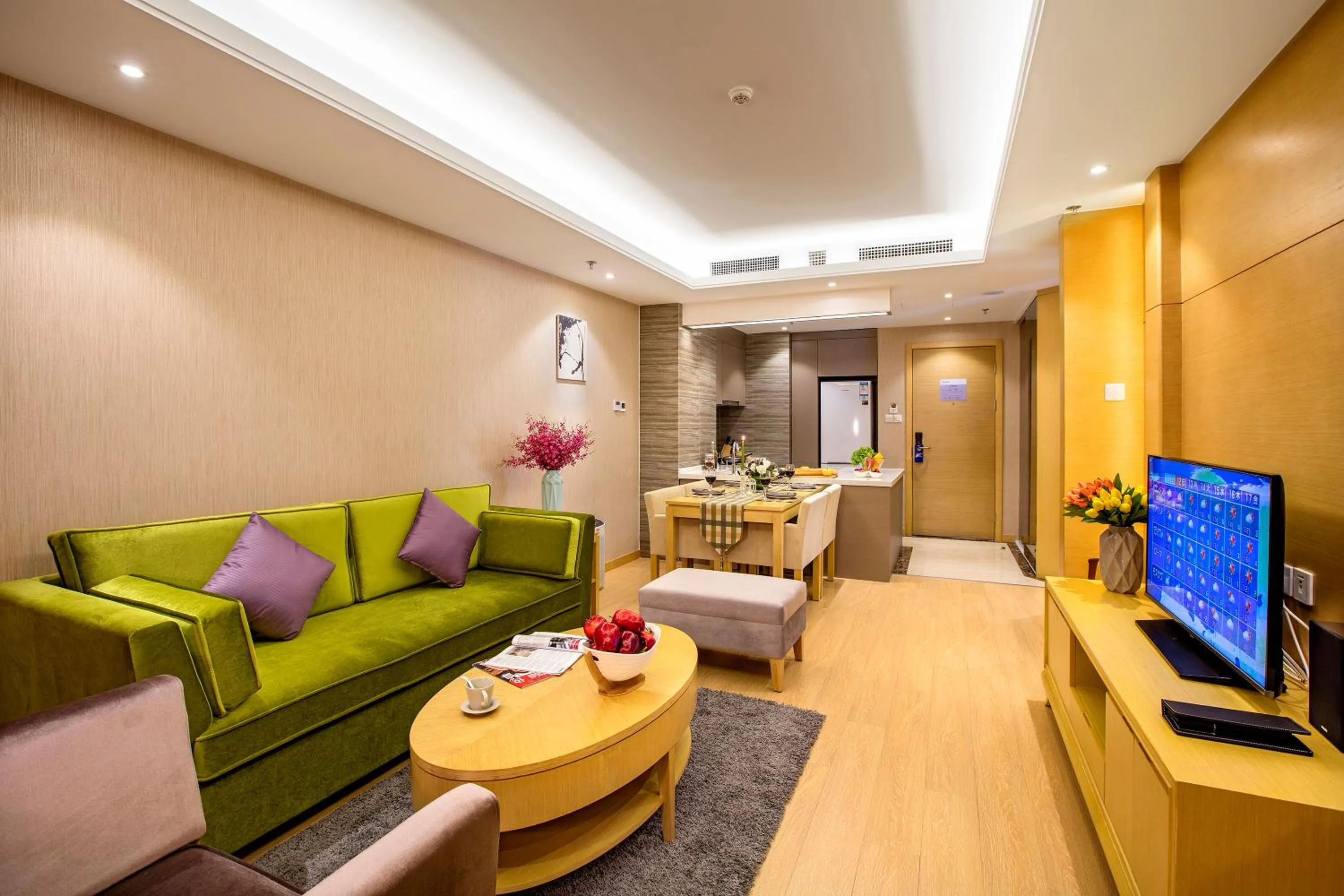 Living room in Ariva Tianjin Zhongbei Hotel & Serviced Apartment
