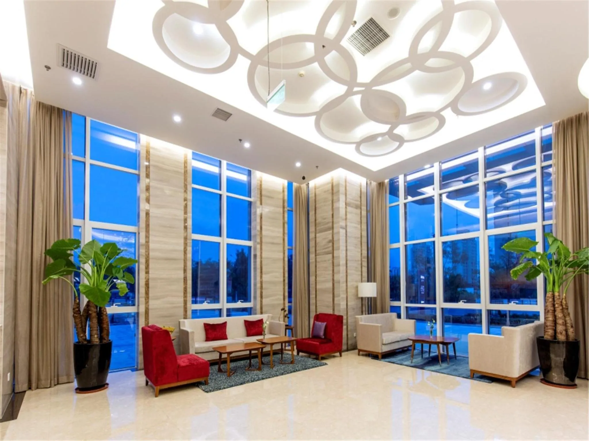 Lobby or reception in Ariva Tianjin Zhongbei Hotel & Serviced Apartment
