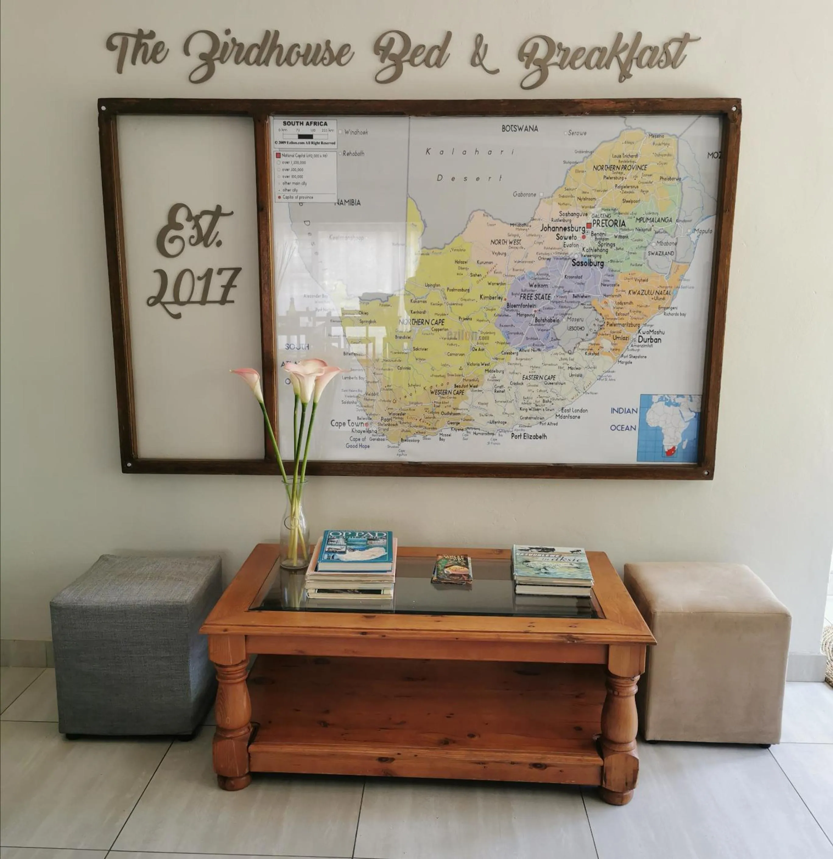 Lobby or reception in The Birdhouse Bed & Breakfast #NO Loadshedding #Solar Energy