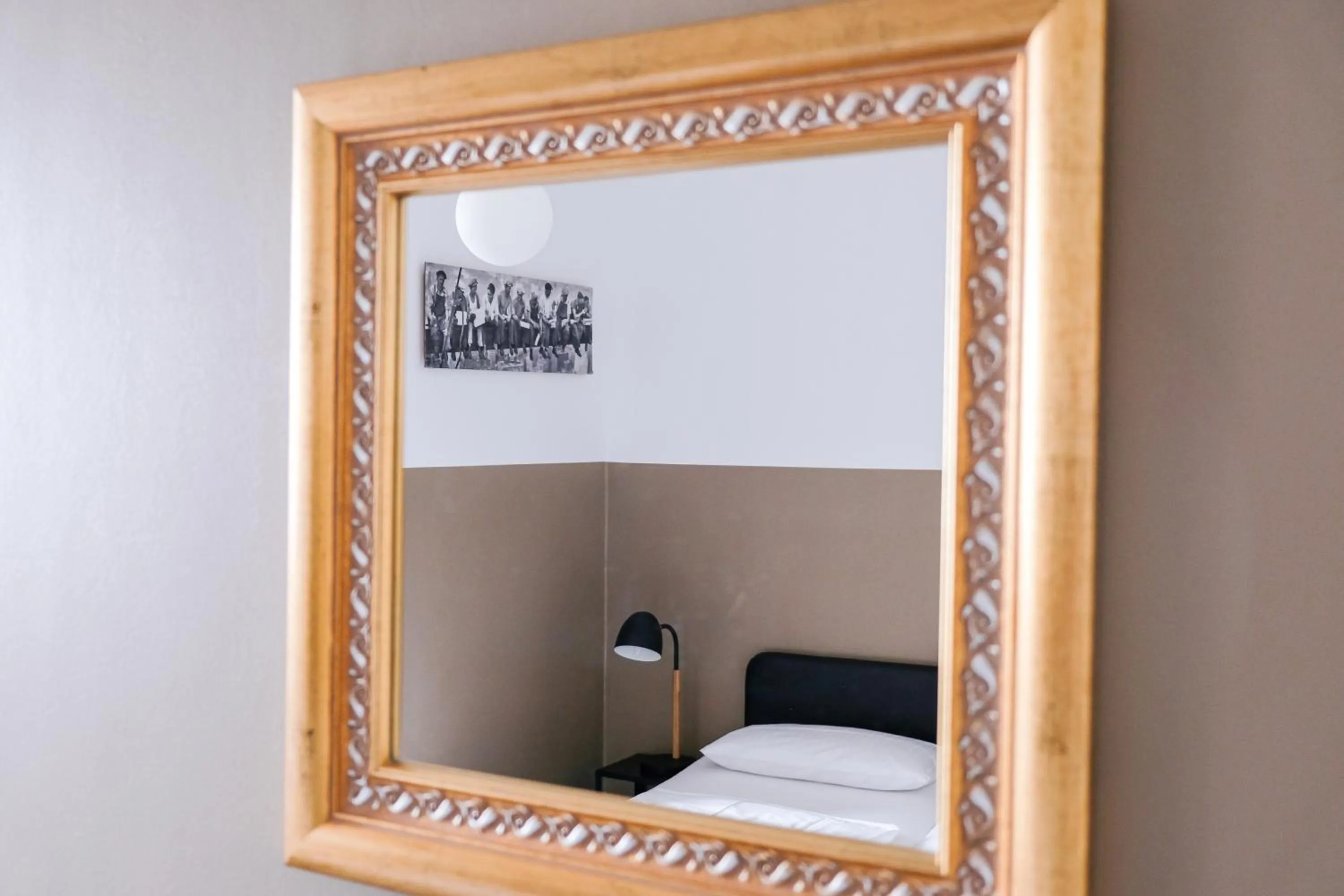 Decorative detail, Bed in Hammerbrook Hostel