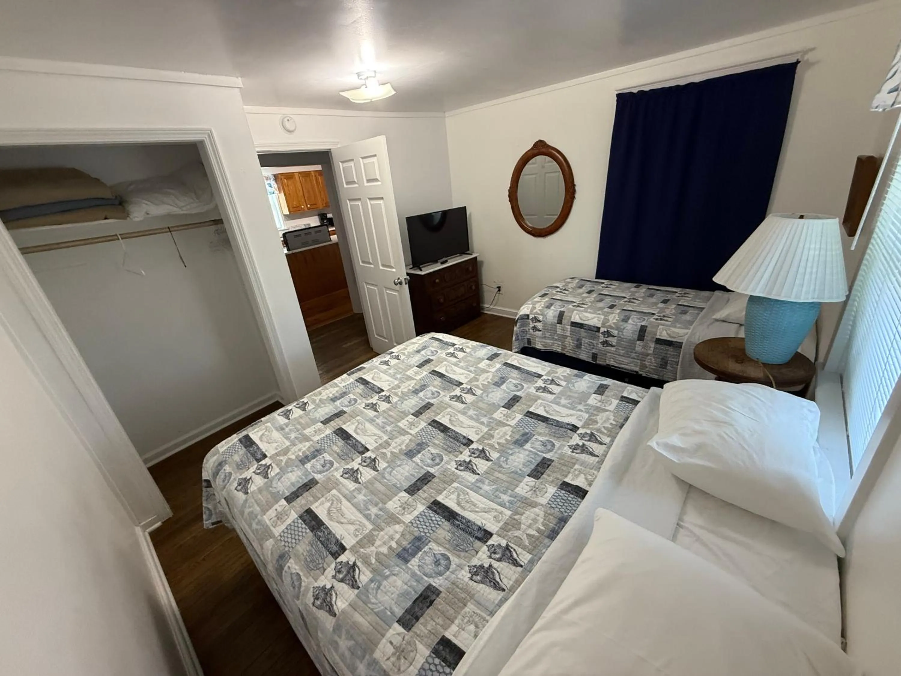 Bed in Outer Banks Motel - Village Accommodations