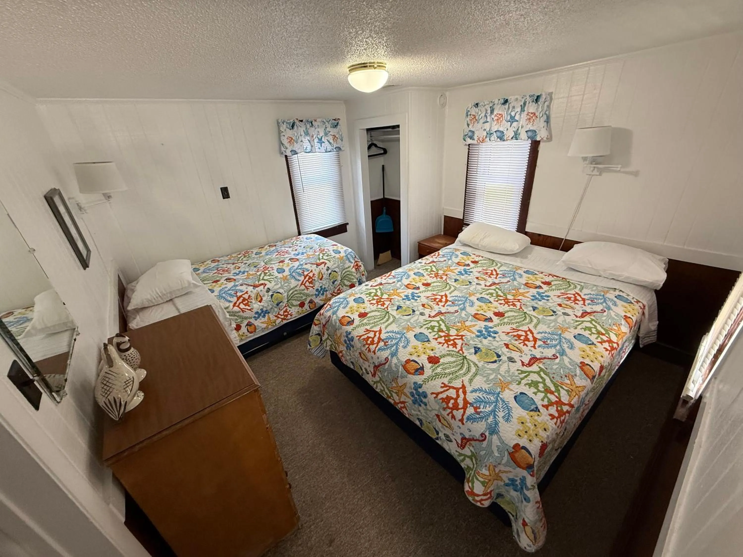 Bed in Outer Banks Motel - Village Accommodations