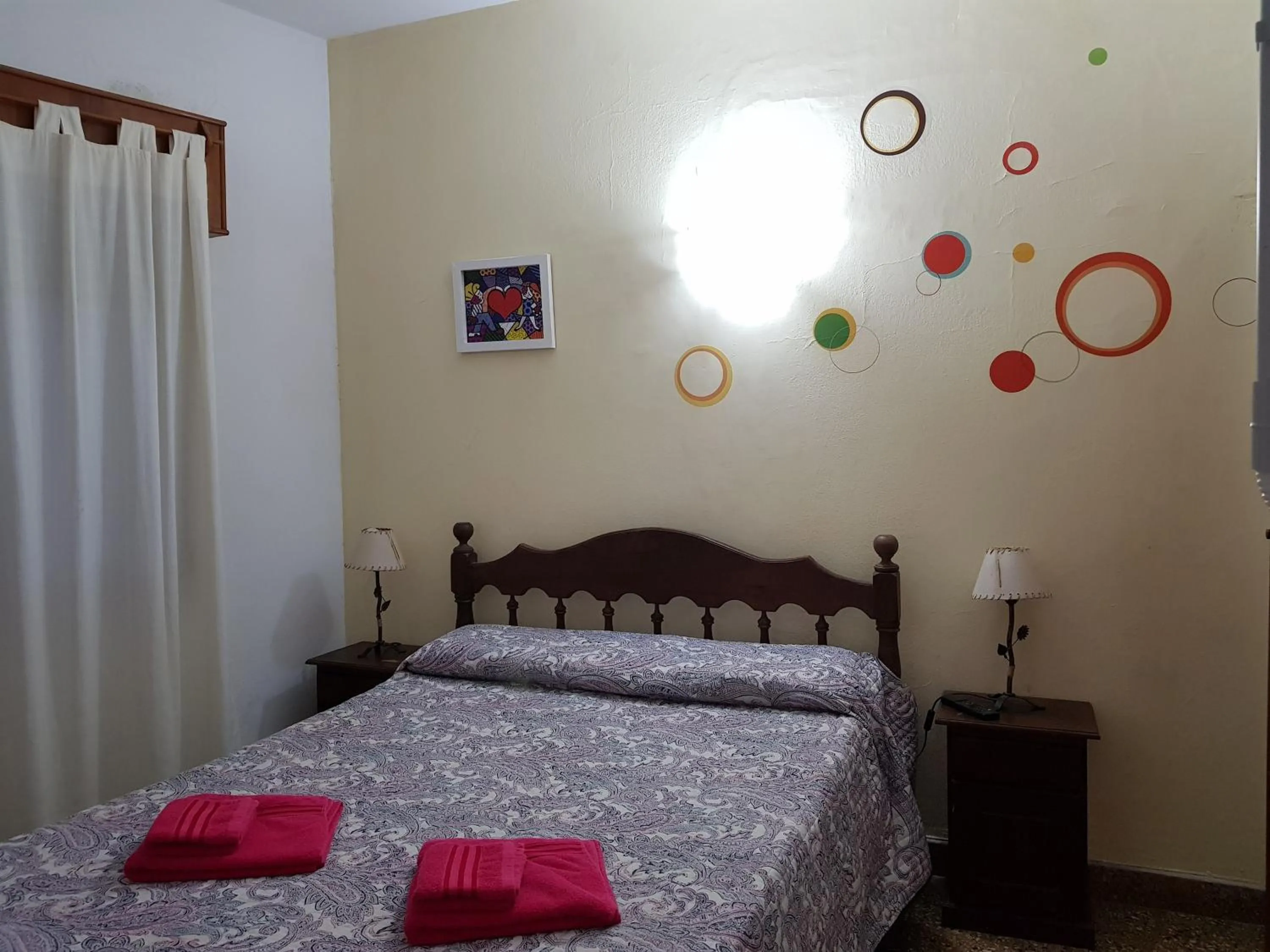 Bed in Hotel El Cisne