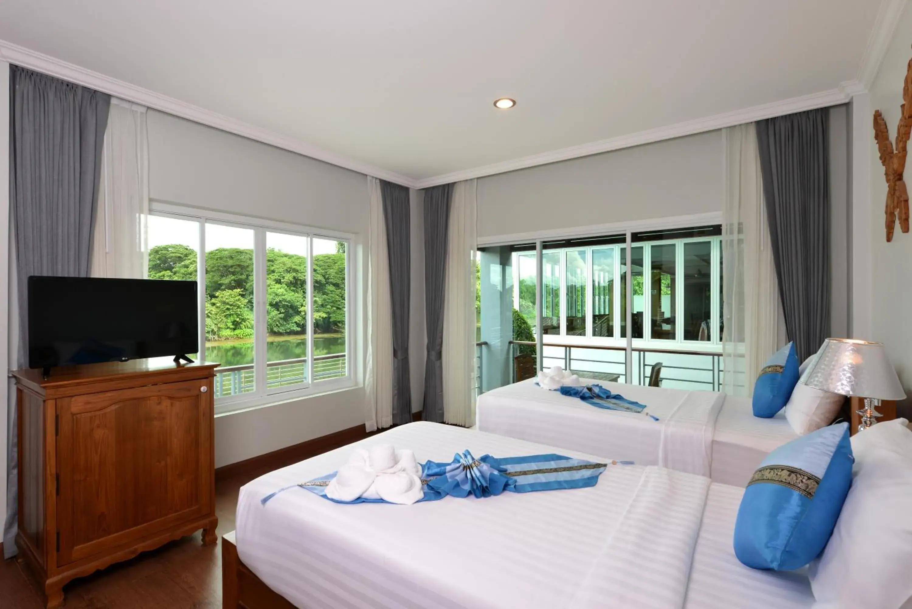 View (from property/room), Bed in Princess River Kwai Hotel View (from property/room), Bed in Princess River Kwai Hotel