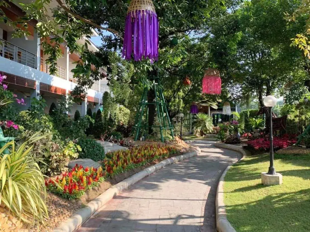 Garden view in Princess River Kwai Hotel Garden view in Princess River Kwai Hotel