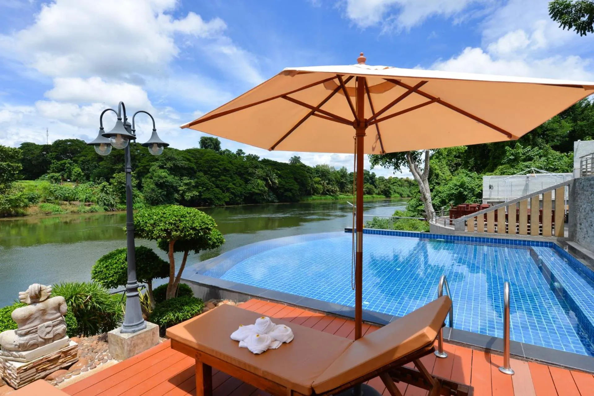 Pool view in Princess River Kwai Hotel