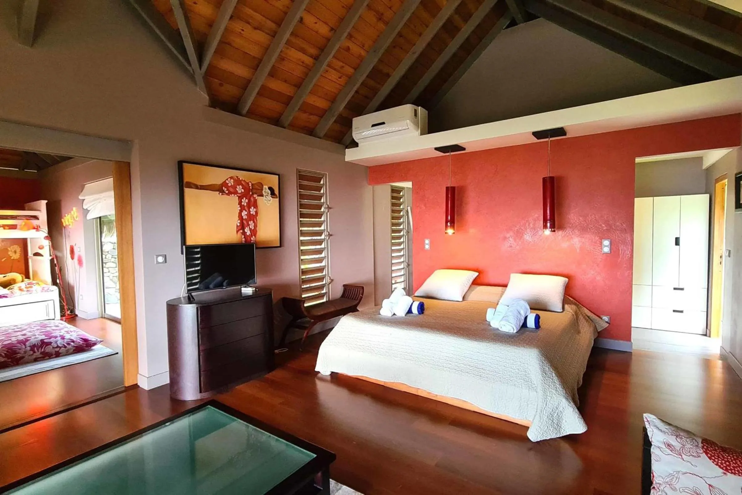 Bed in Villa Meheana