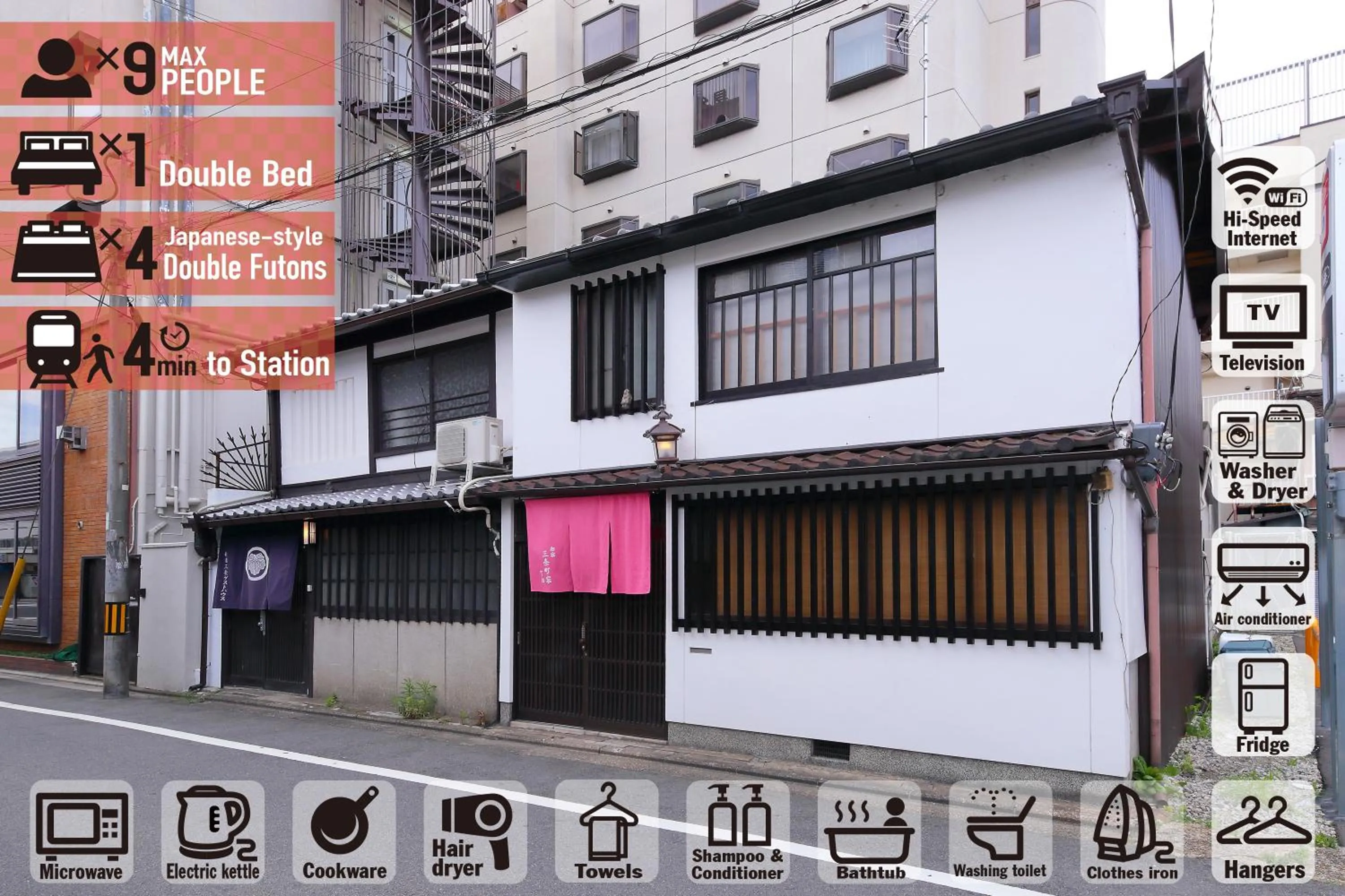 Facade/entrance in Oyado Sanjo Machiya