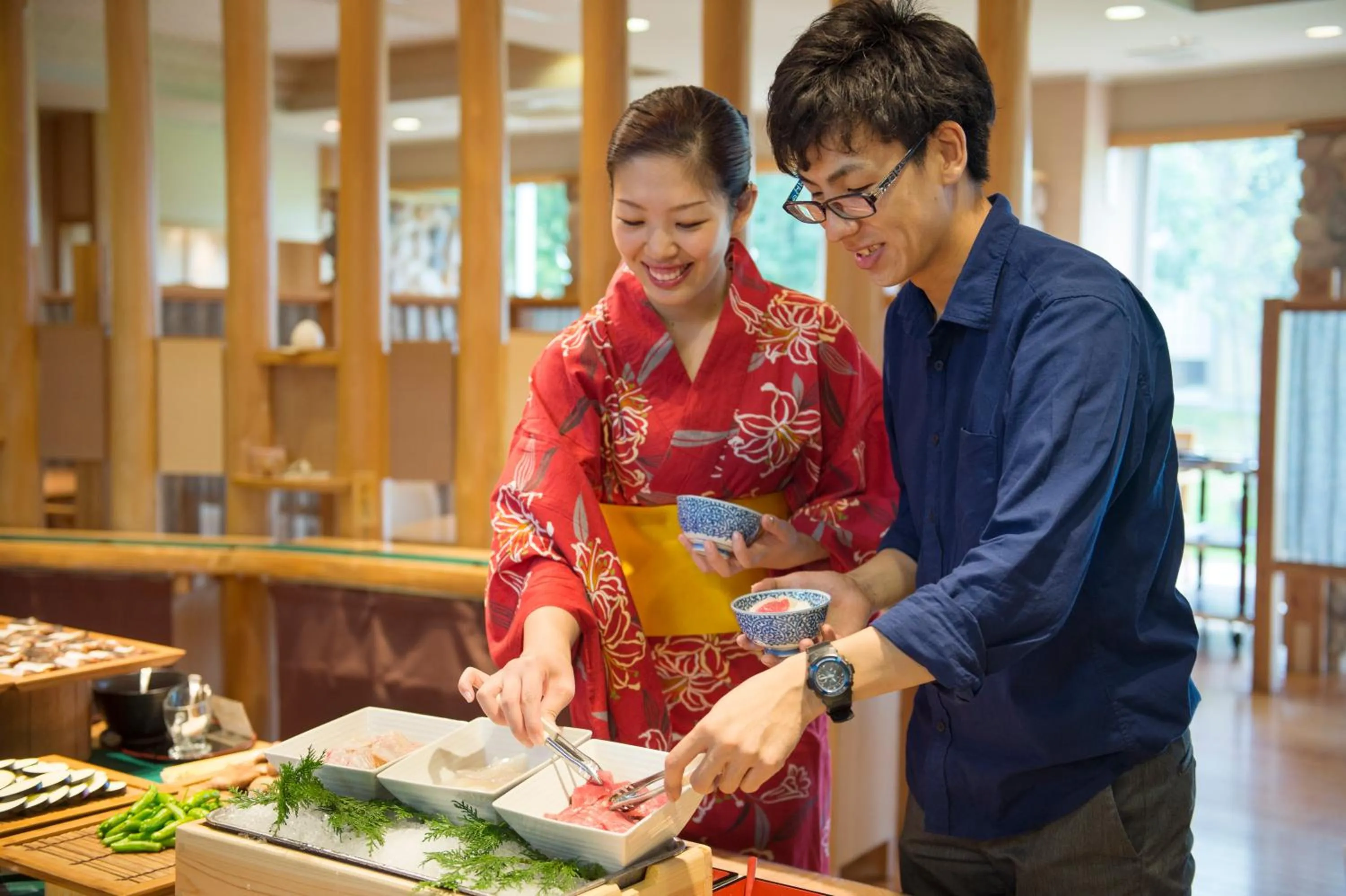 Buffet breakfast in Hotel Tokinoza