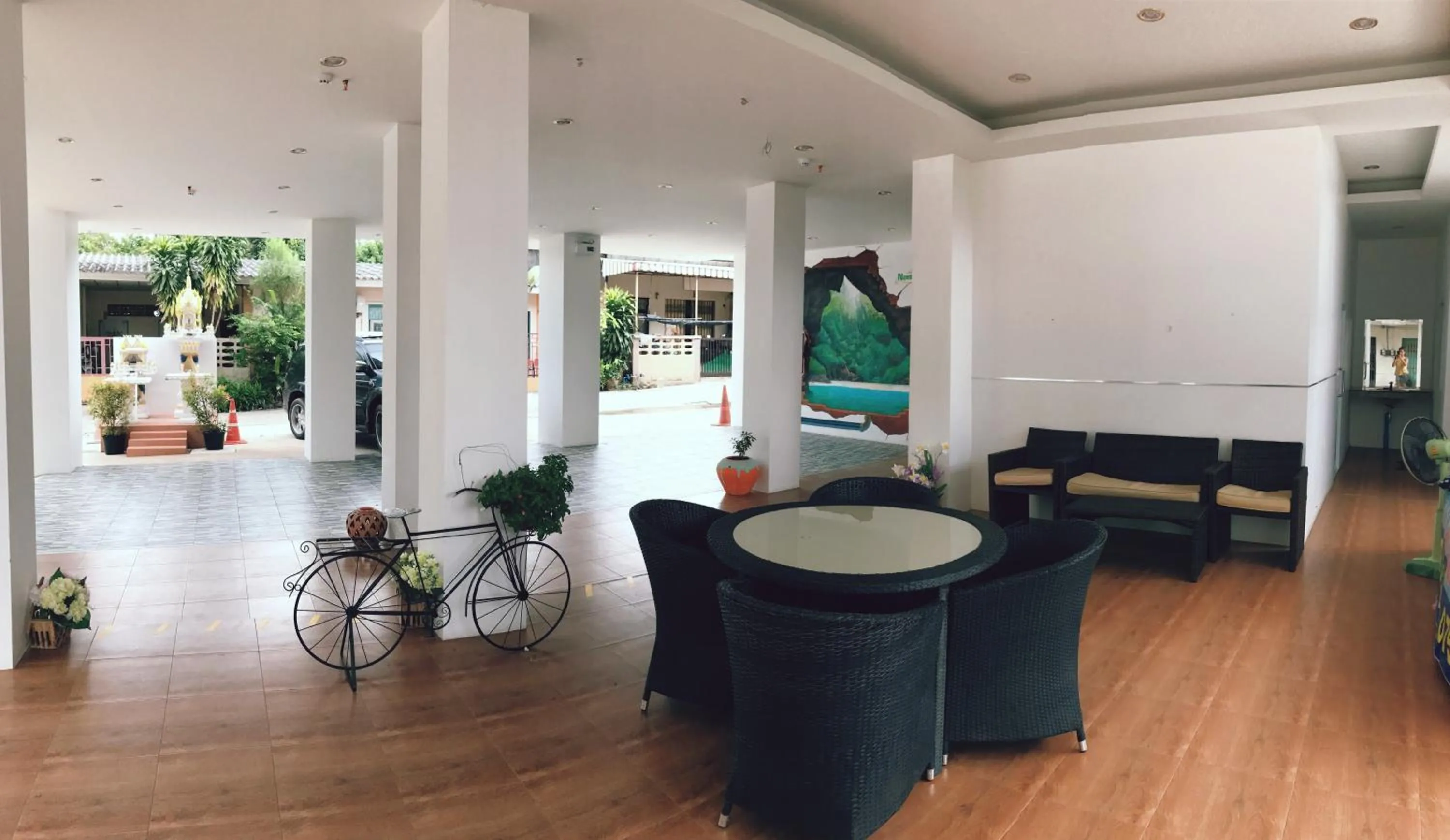 Seating area in Namthip Residence