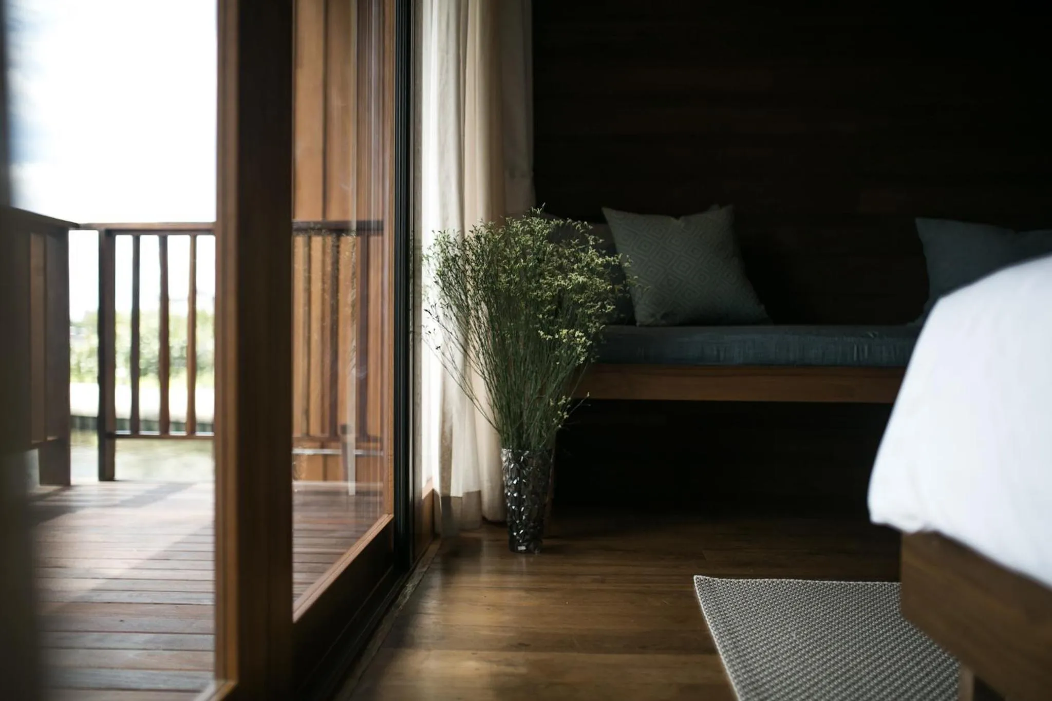 Balcony/Terrace, Bed in Chann Bangkok Noi