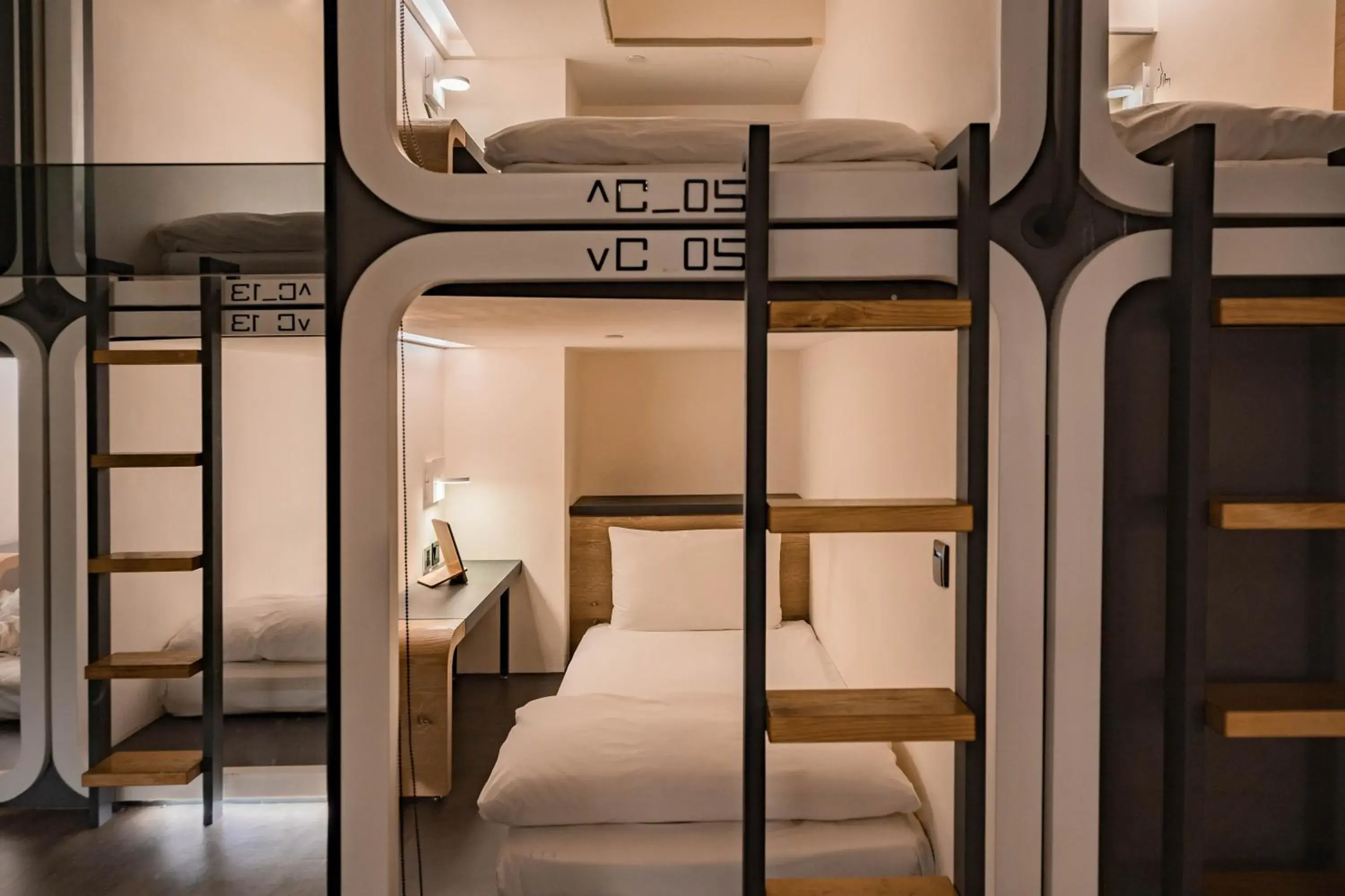 Bed in Taiwan Youth Hostel & Capsule Hotel