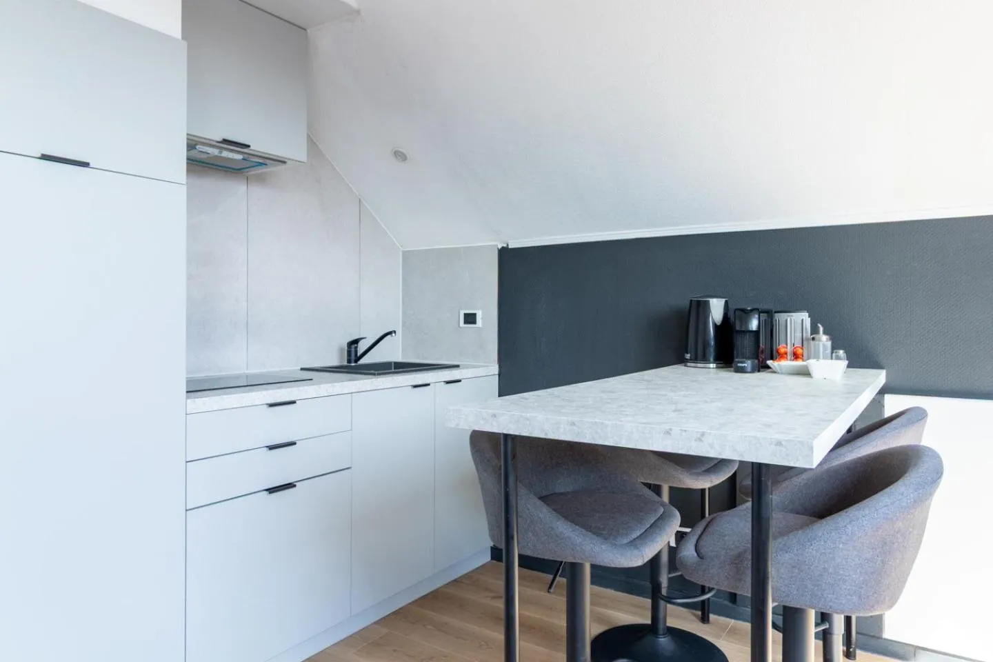 Kitchen or kitchenette in Hotel Montovani