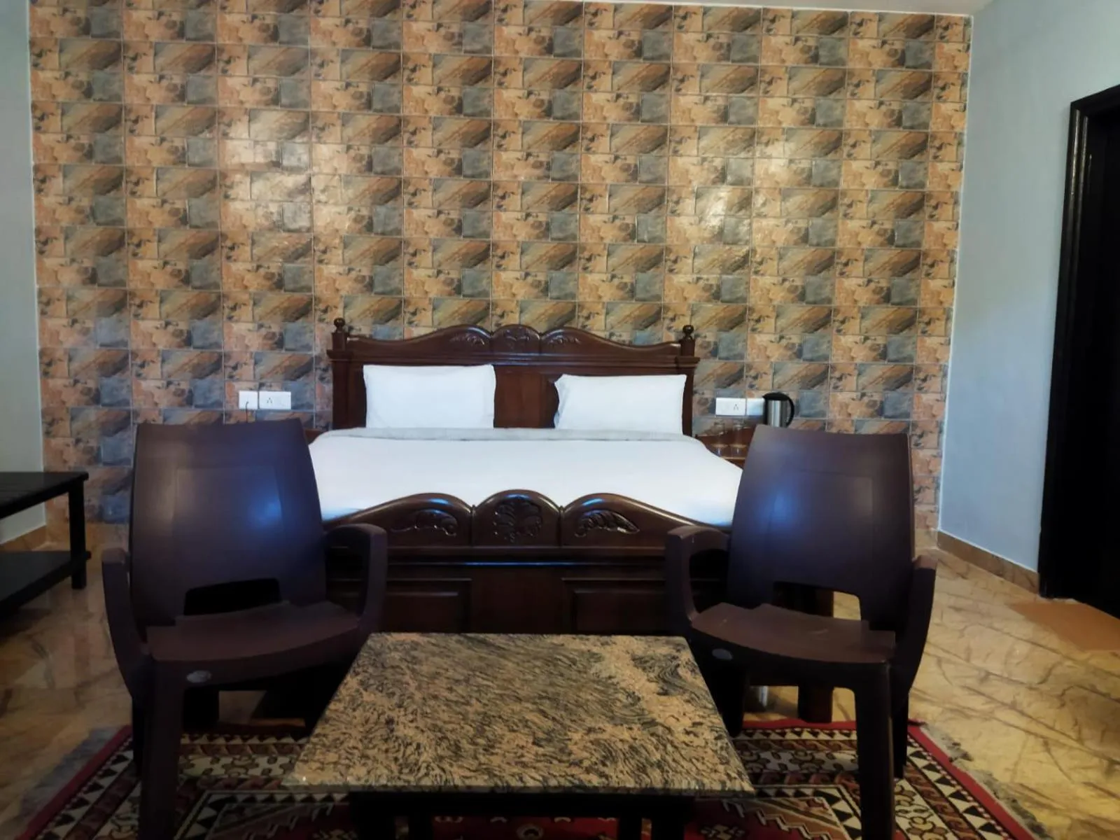 Bed in Corbett Comfort Lodge