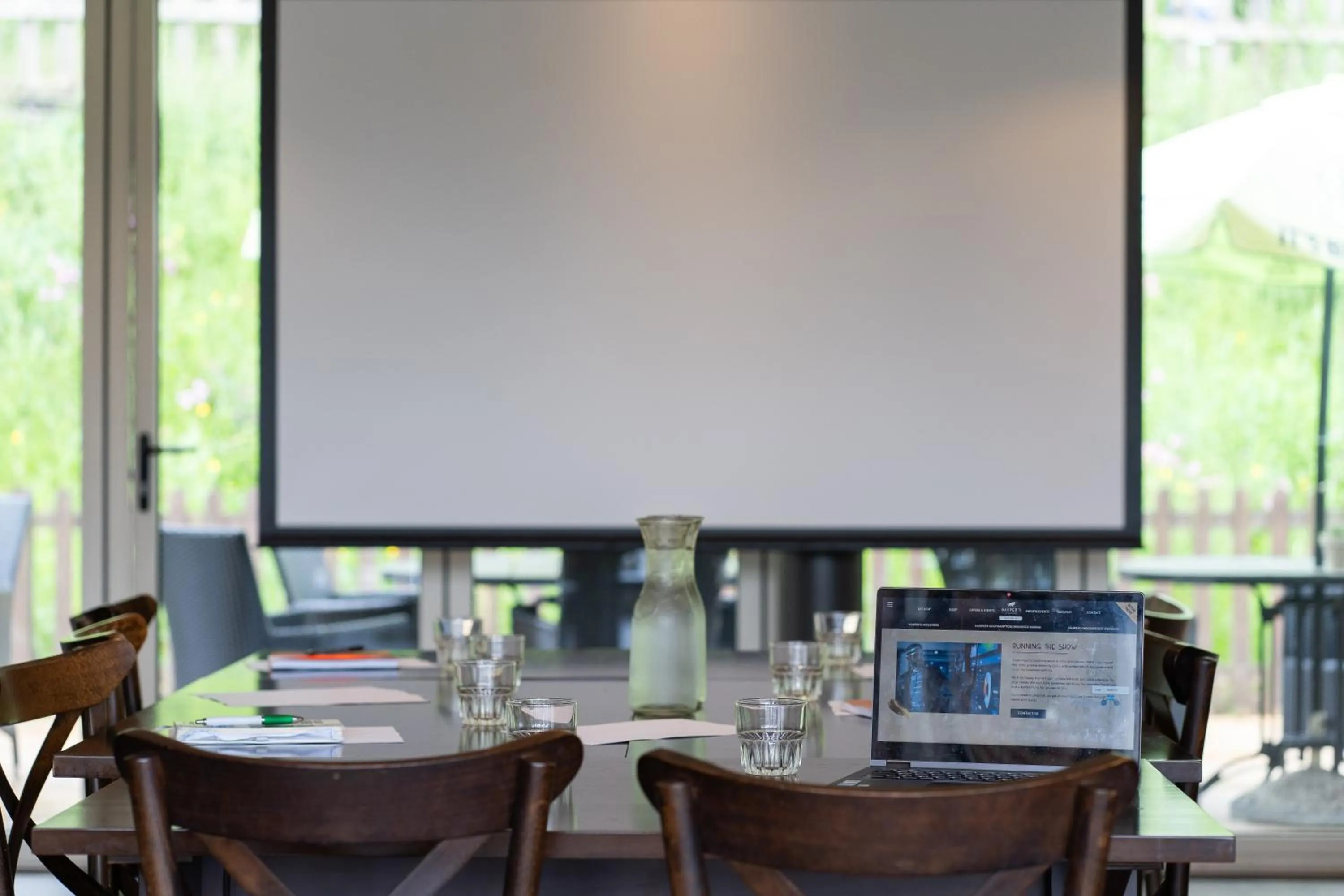 Meeting/conference room in Harper's Steakhouse with Rooms, Haslemere
