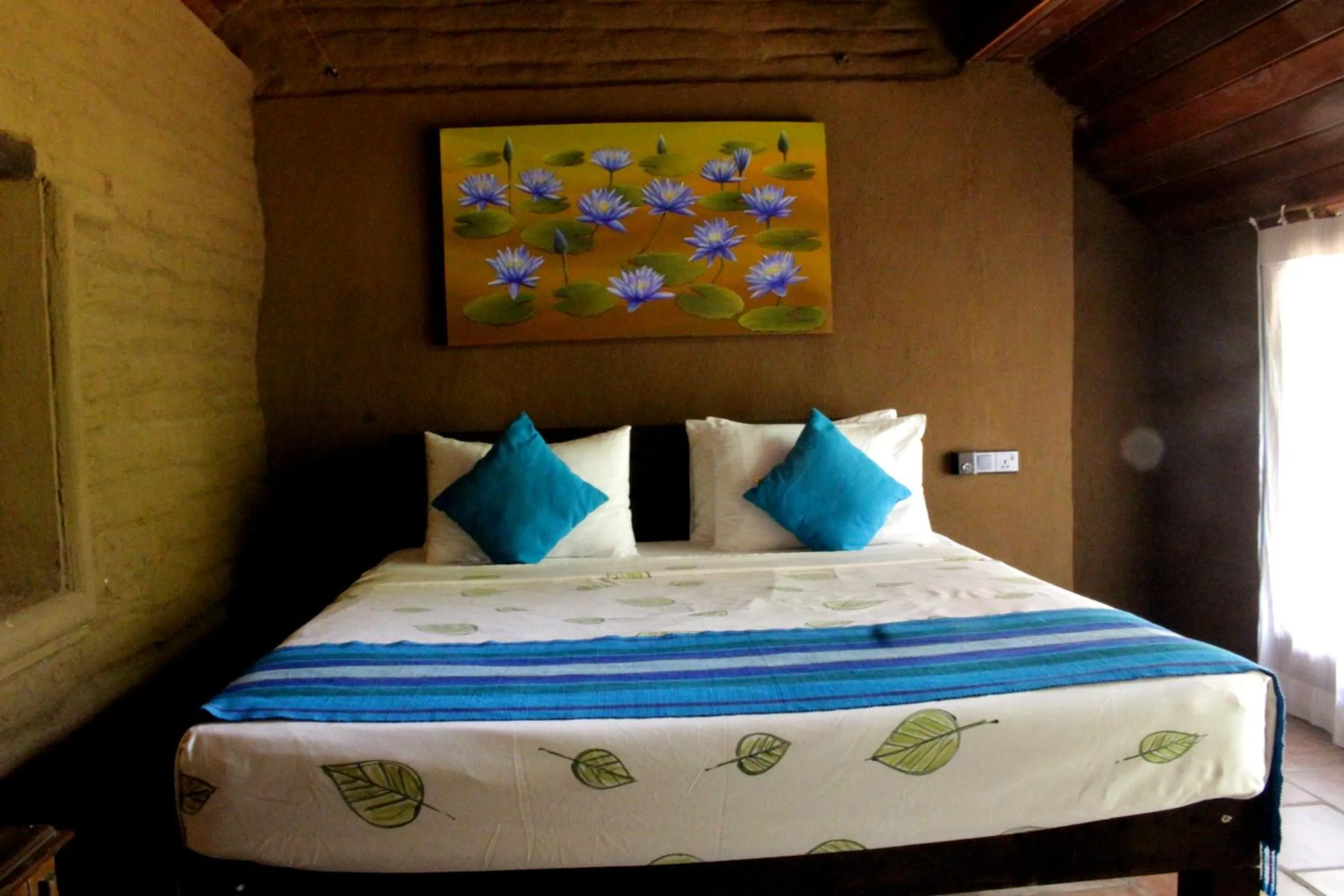 Bed in Athreya Ayurveda Ashram