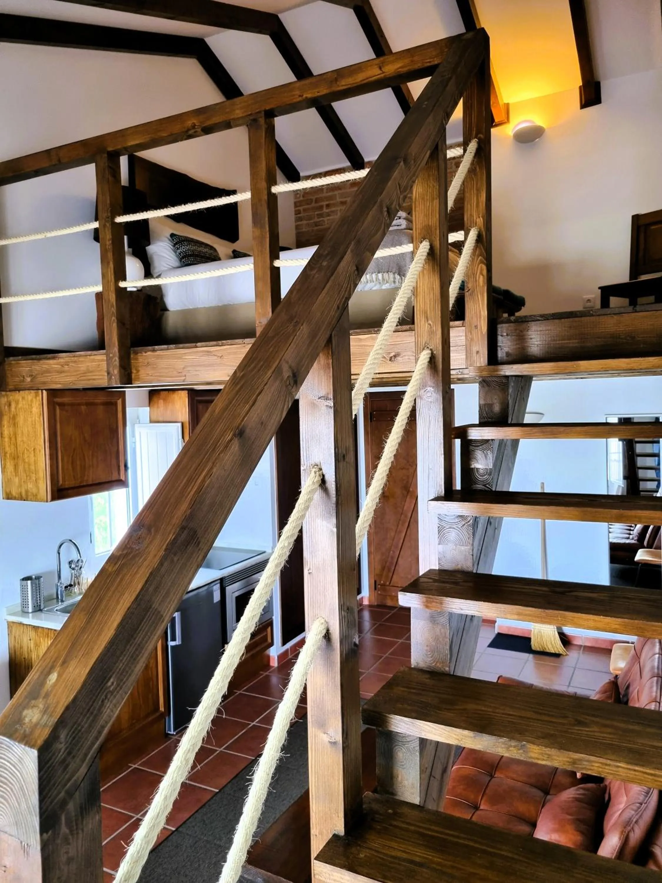 Kitchen or kitchenette, Bed in Monte do Alento - Castro da Cola