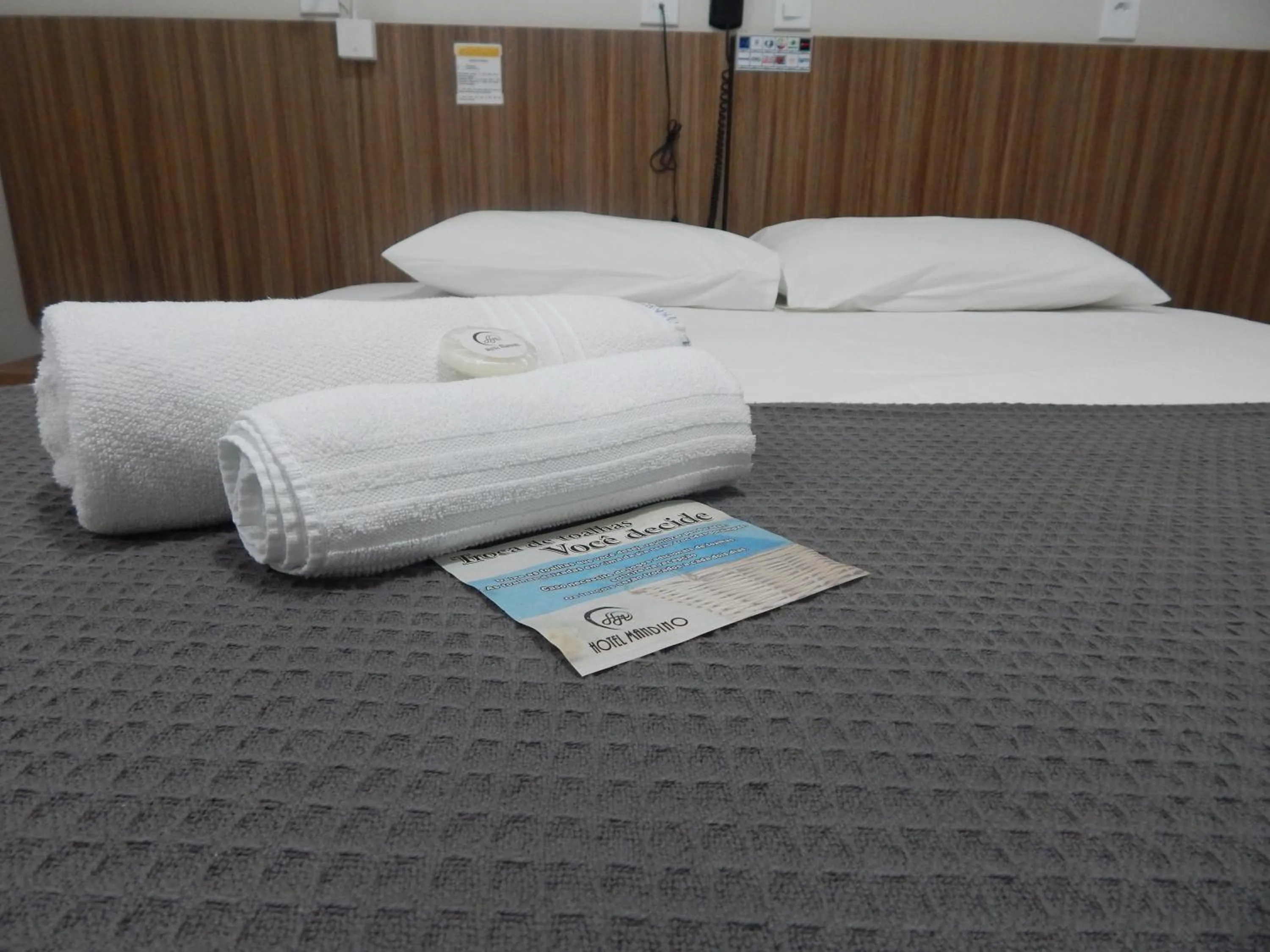 Bed in Hotel Mandino