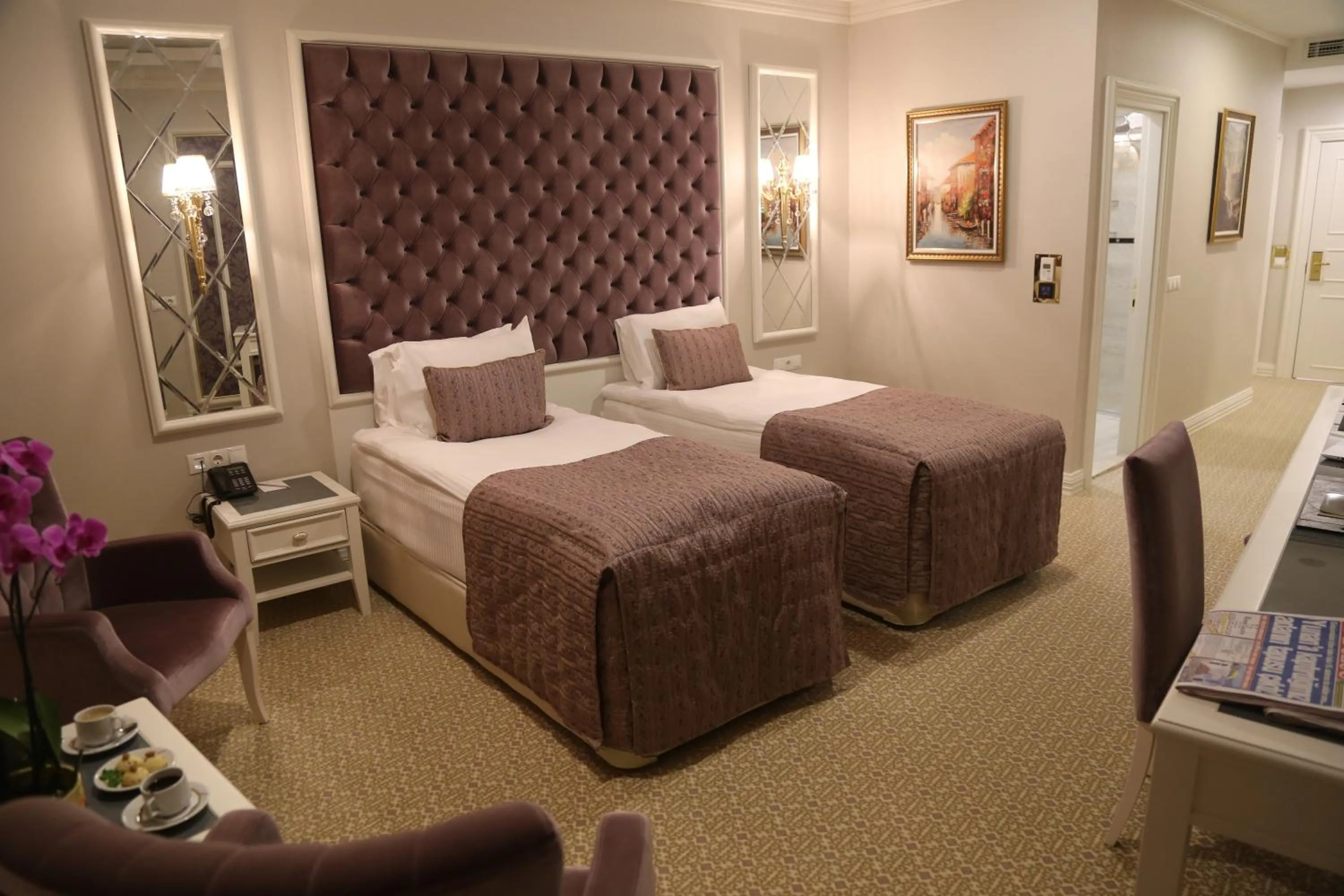 Bed in Vivaldi Park Hotel