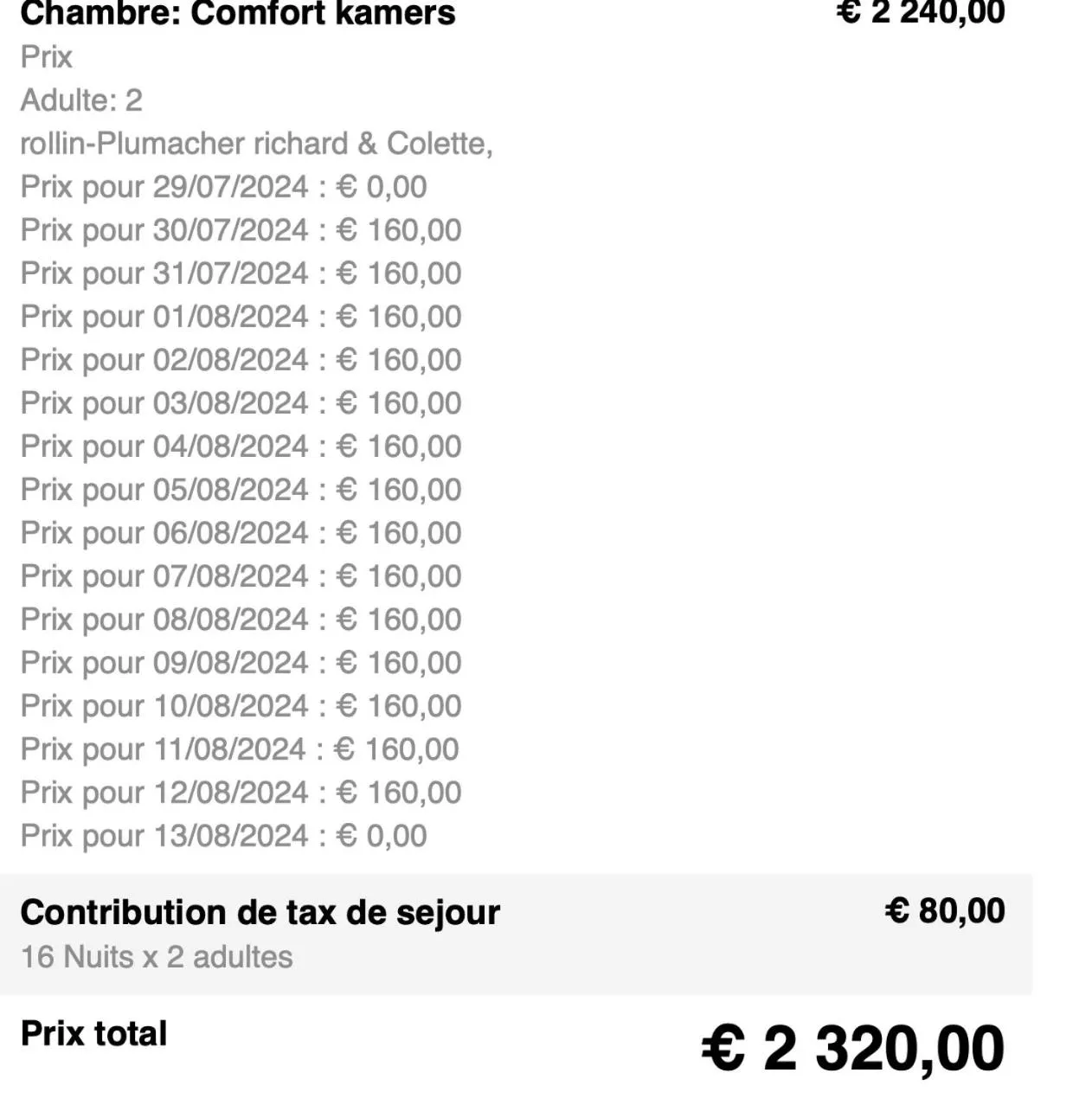 Property building in Hotel Dufays