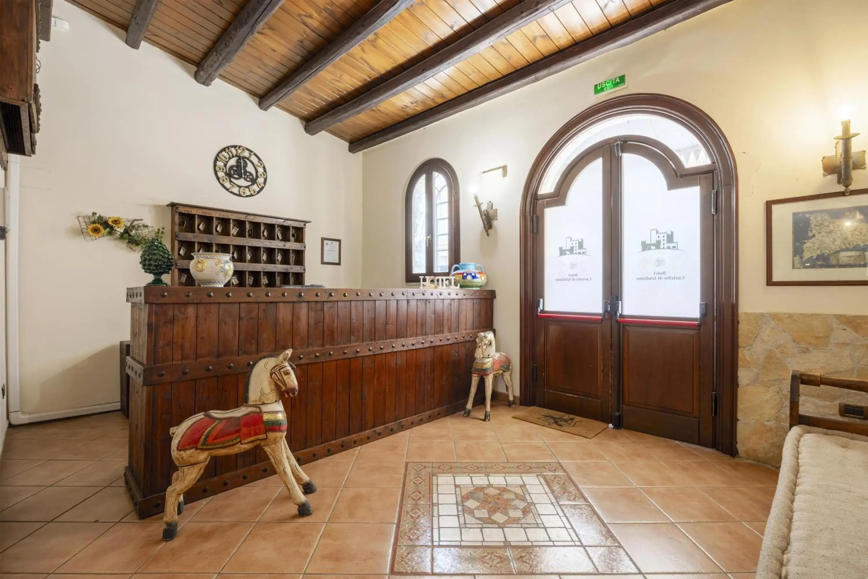 Lobby or reception in Hotel Castello di Giuliano Lobby or reception in Hotel Castello di Giuliano