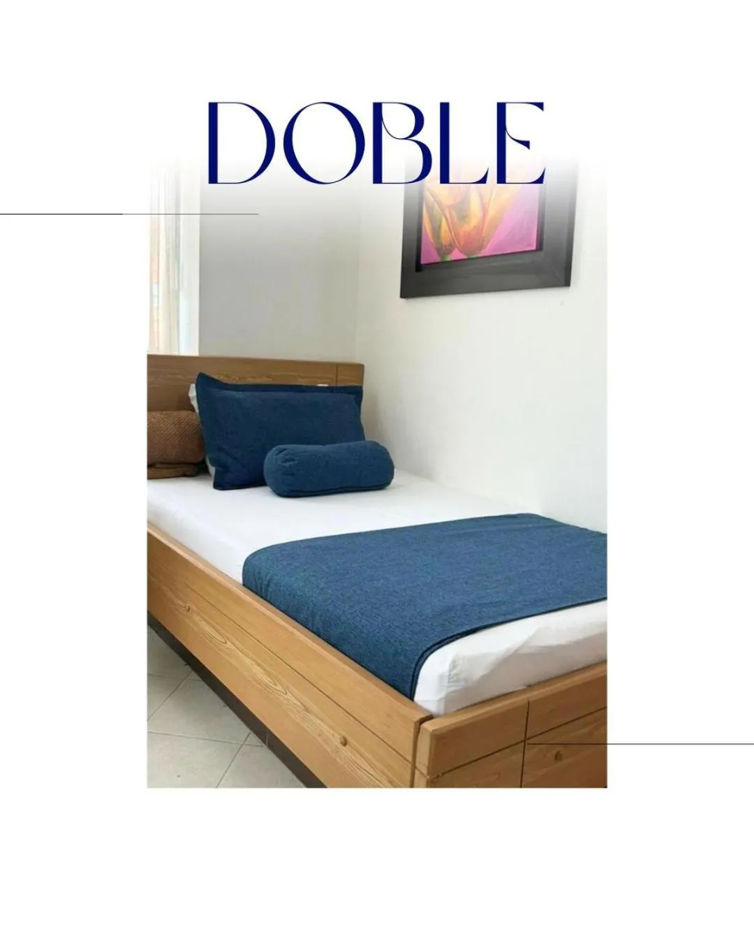 Bed in Hotel Monarca