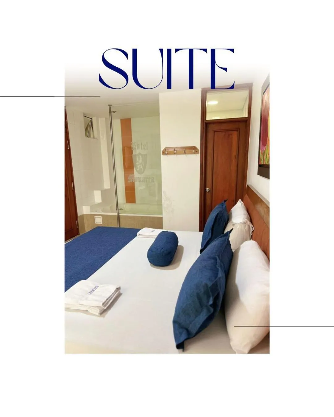Bed in Hotel Monarca