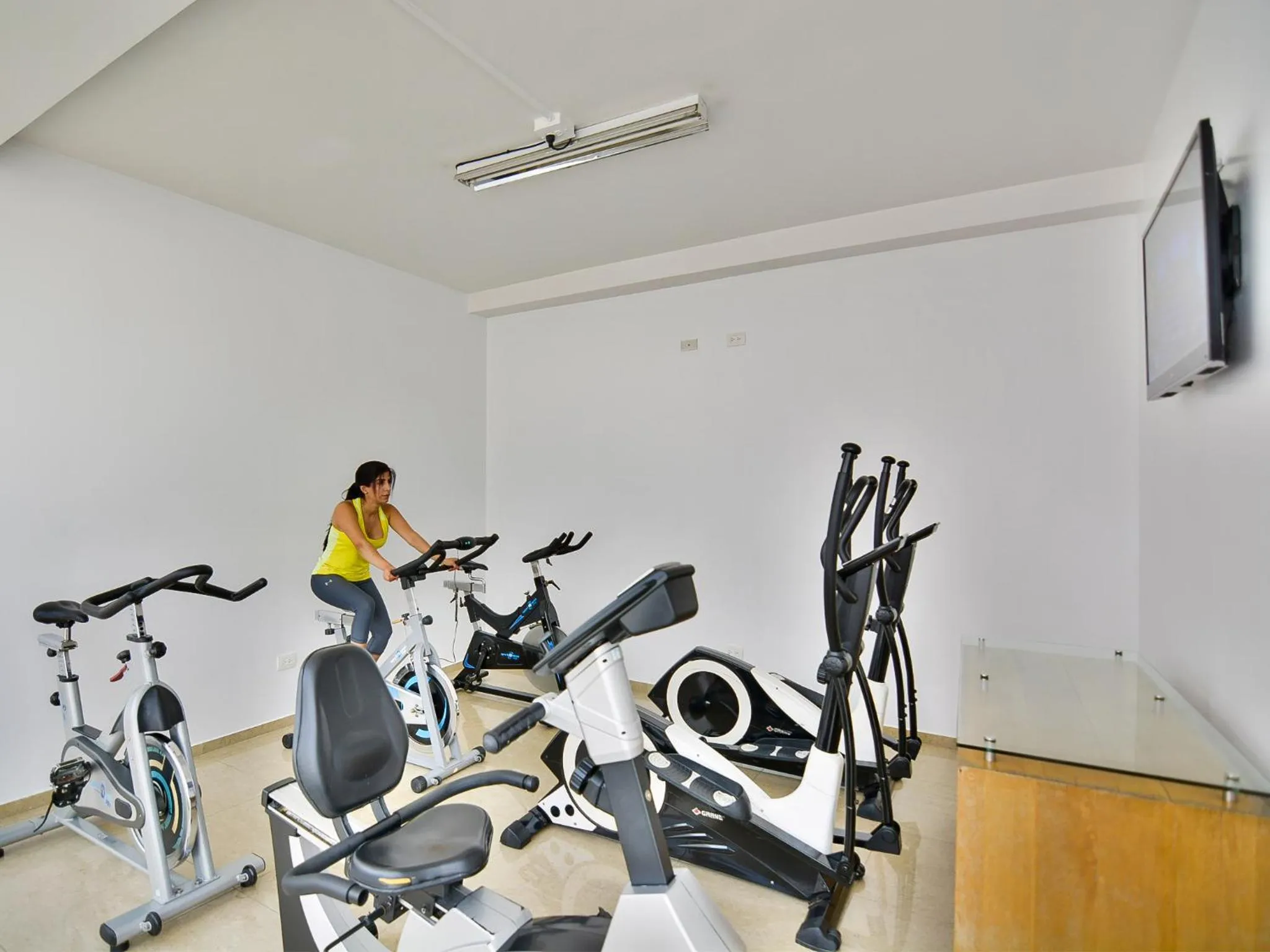 Fitness centre/facilities in Hotel Monarca
