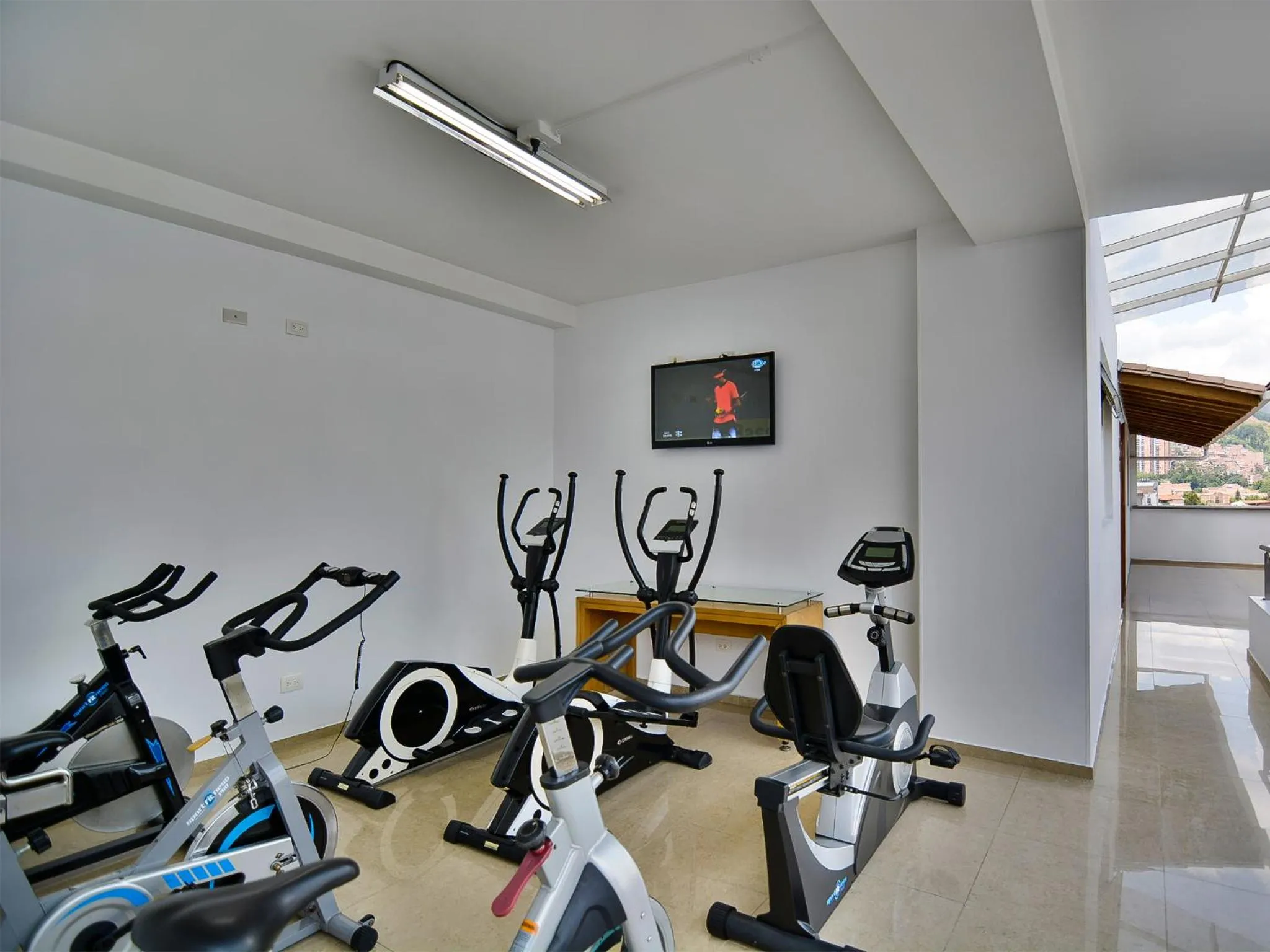 Fitness centre/facilities in Hotel Monarca