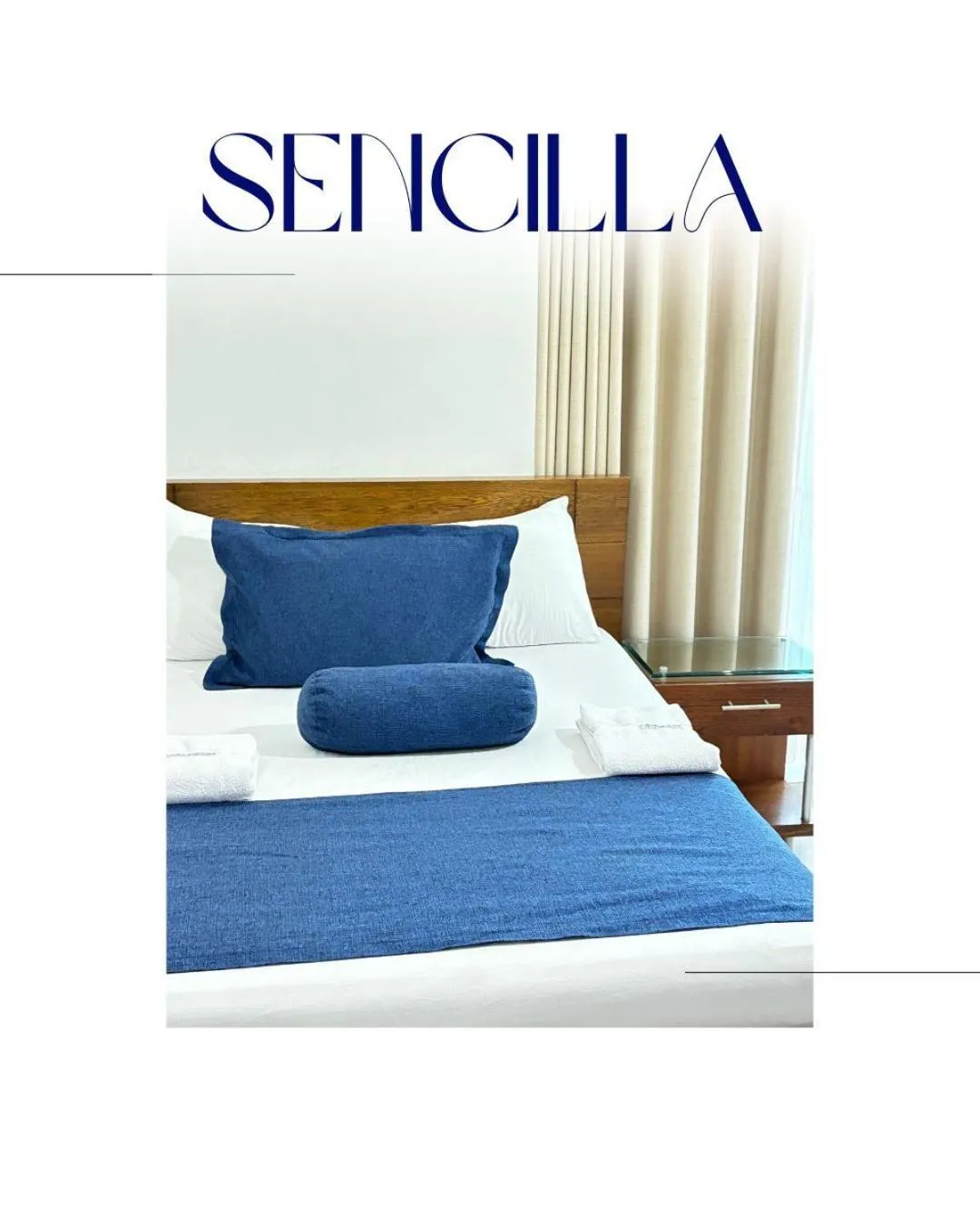 Bed in Hotel Monarca