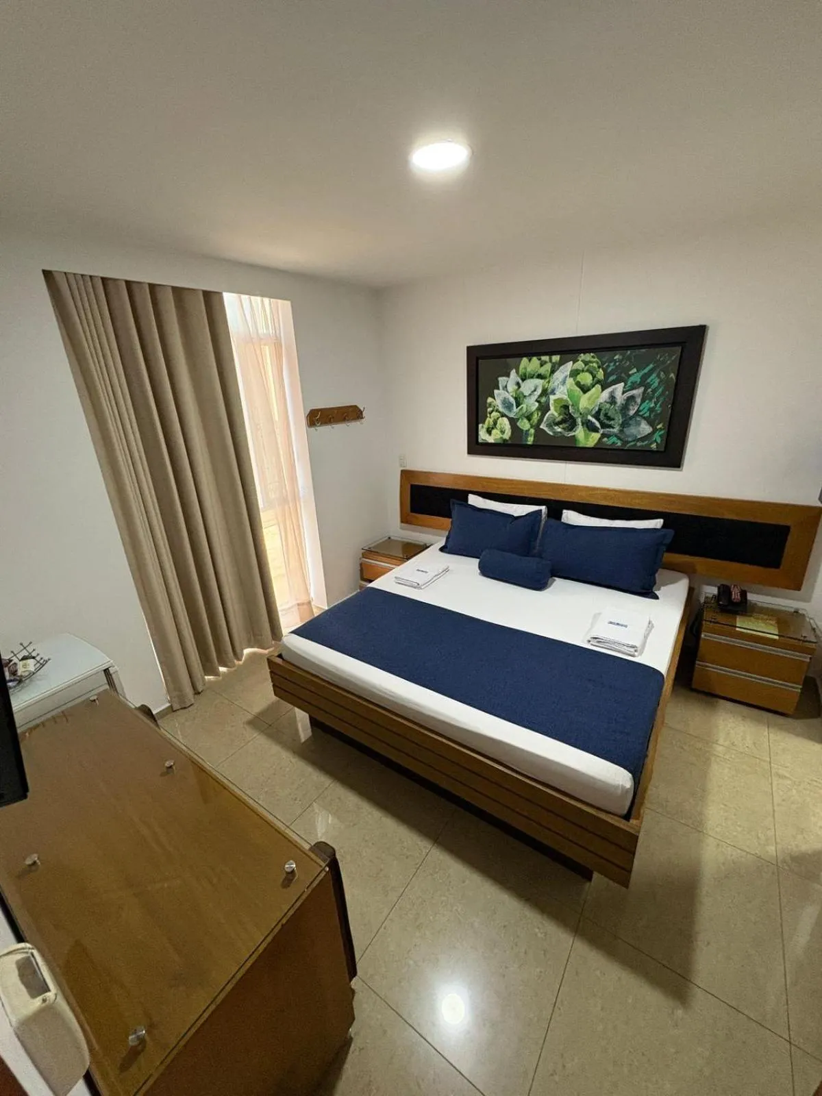 Bed in Hotel Monarca